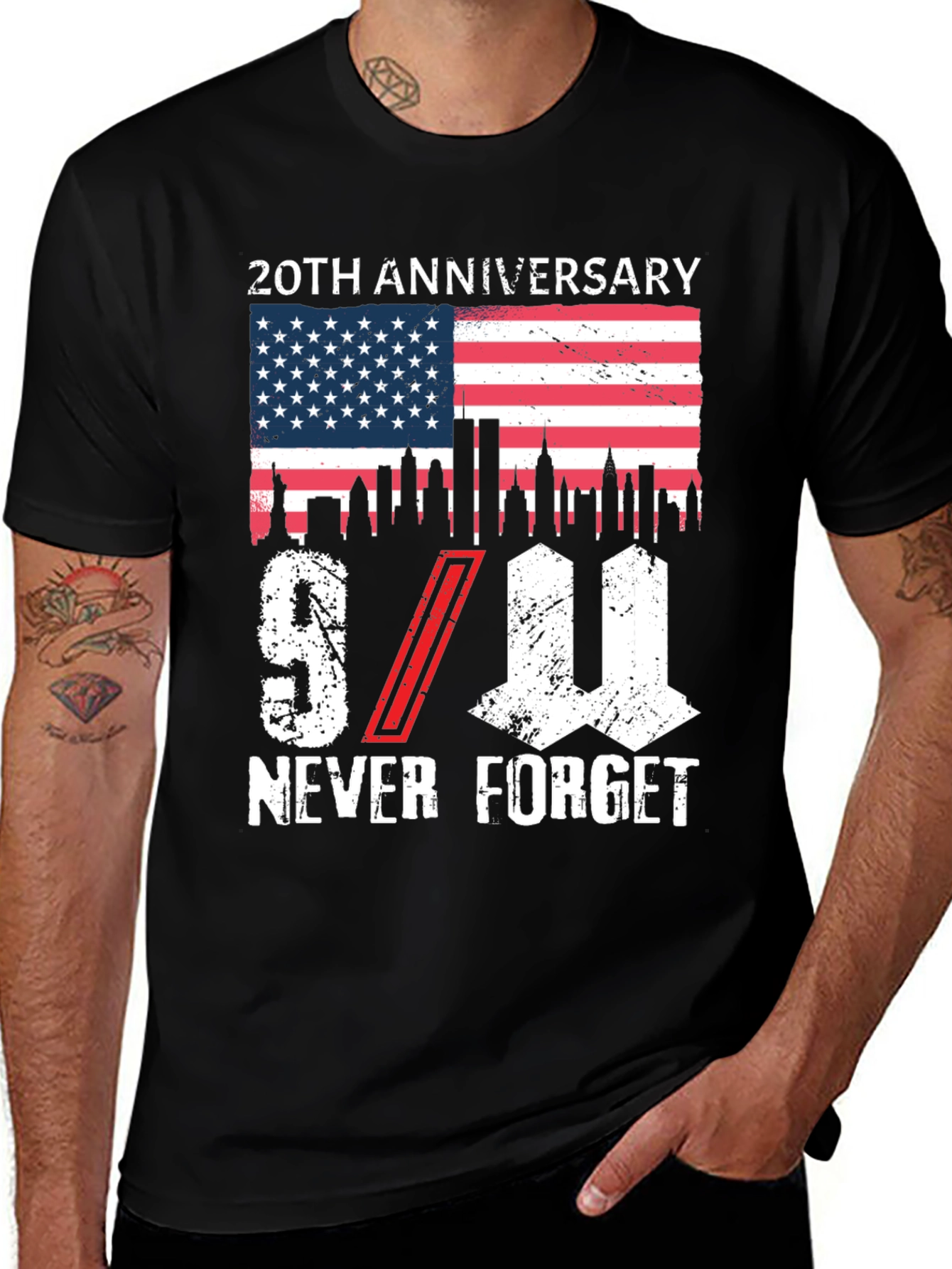 9/11 20th Anniversary Never Forget T-Shirt