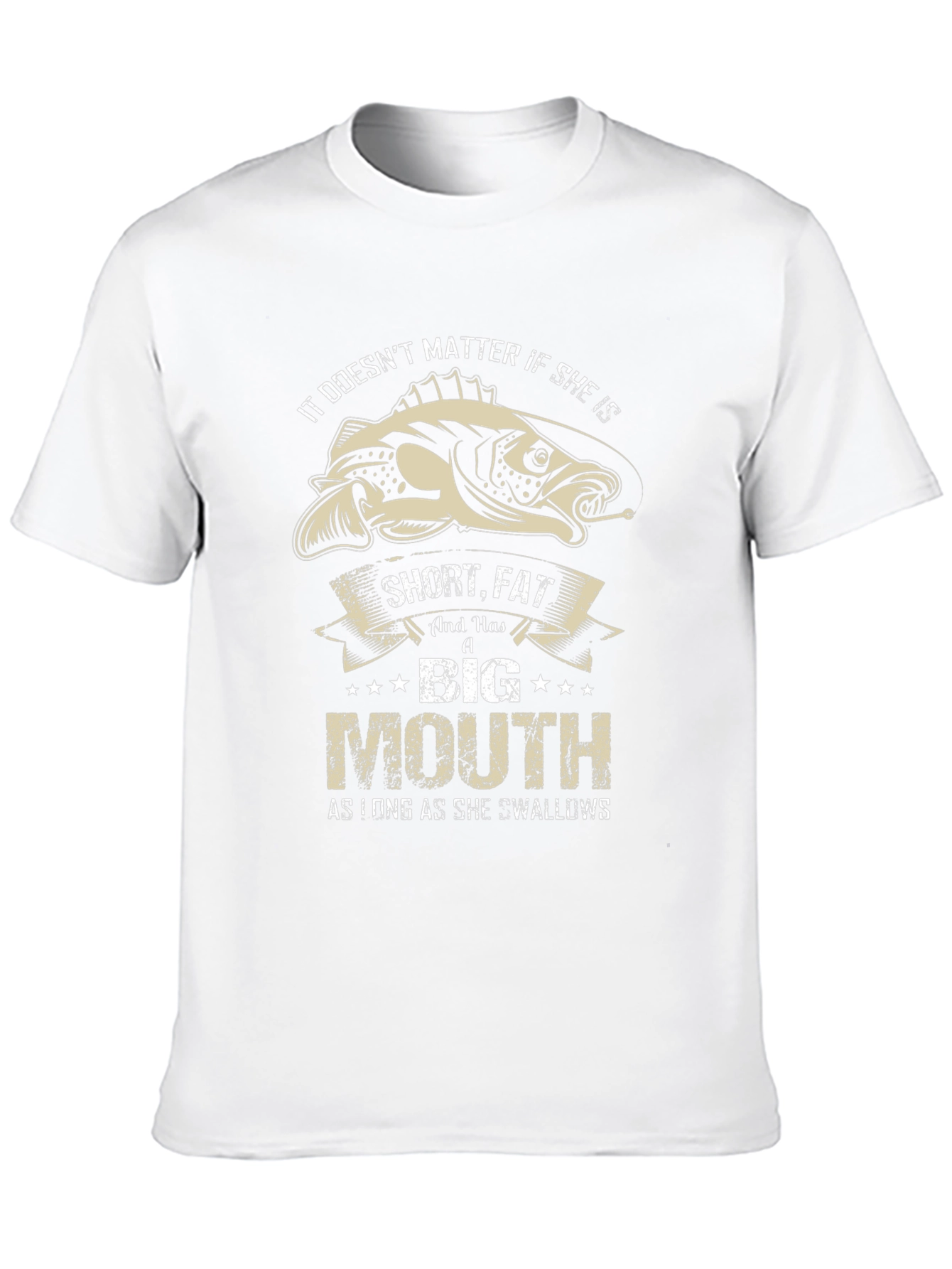 Funny Fishing T-Shirt - Big Mouth Swallows Tee