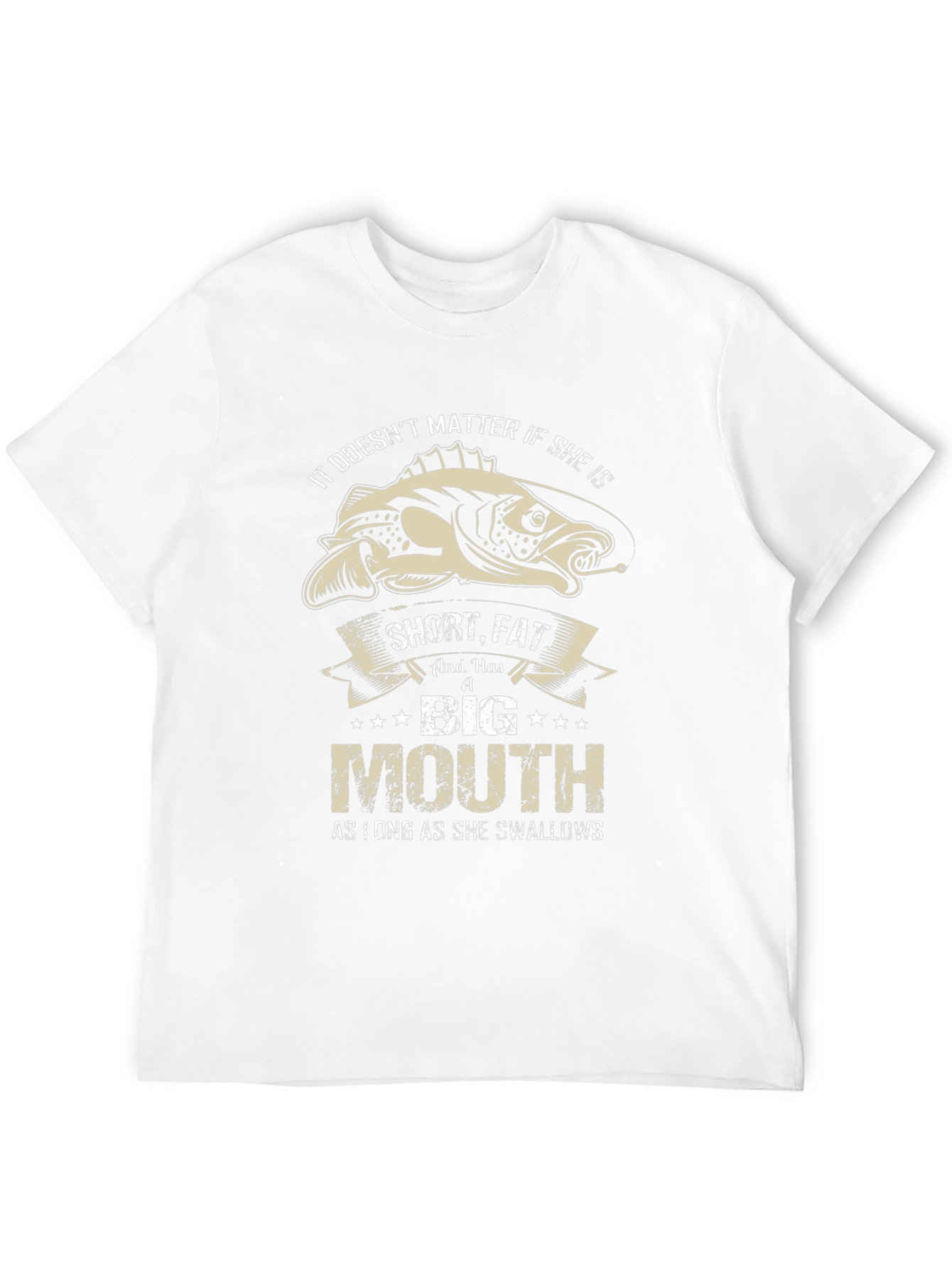 Funny Fishing T-Shirt - Big Mouth Swallows Tee