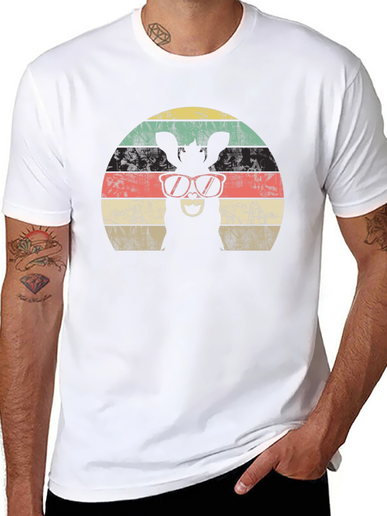 Cool Donkey Retro Sunset T-Shirt