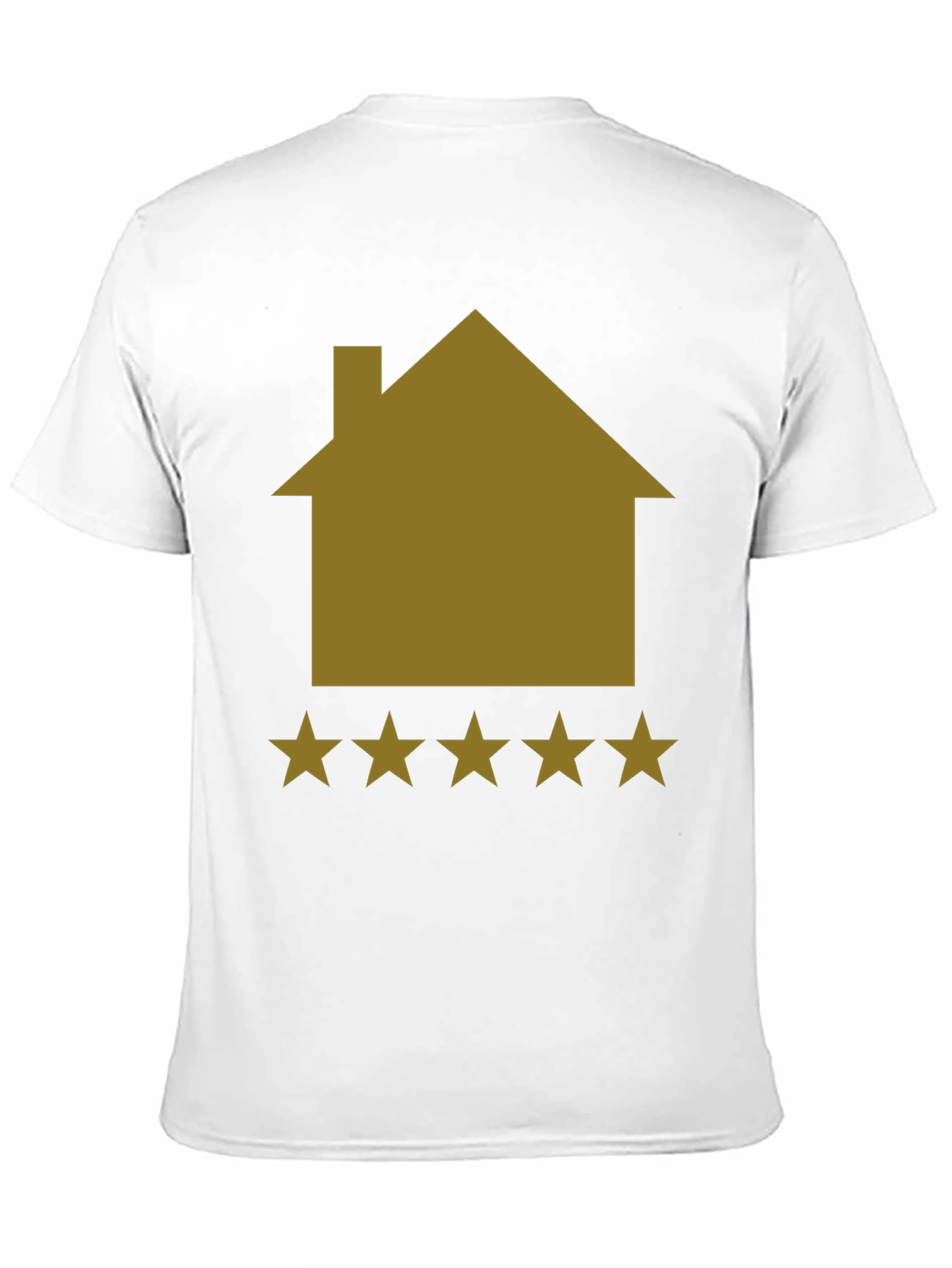 5-Star House Graphic Tee - Black
