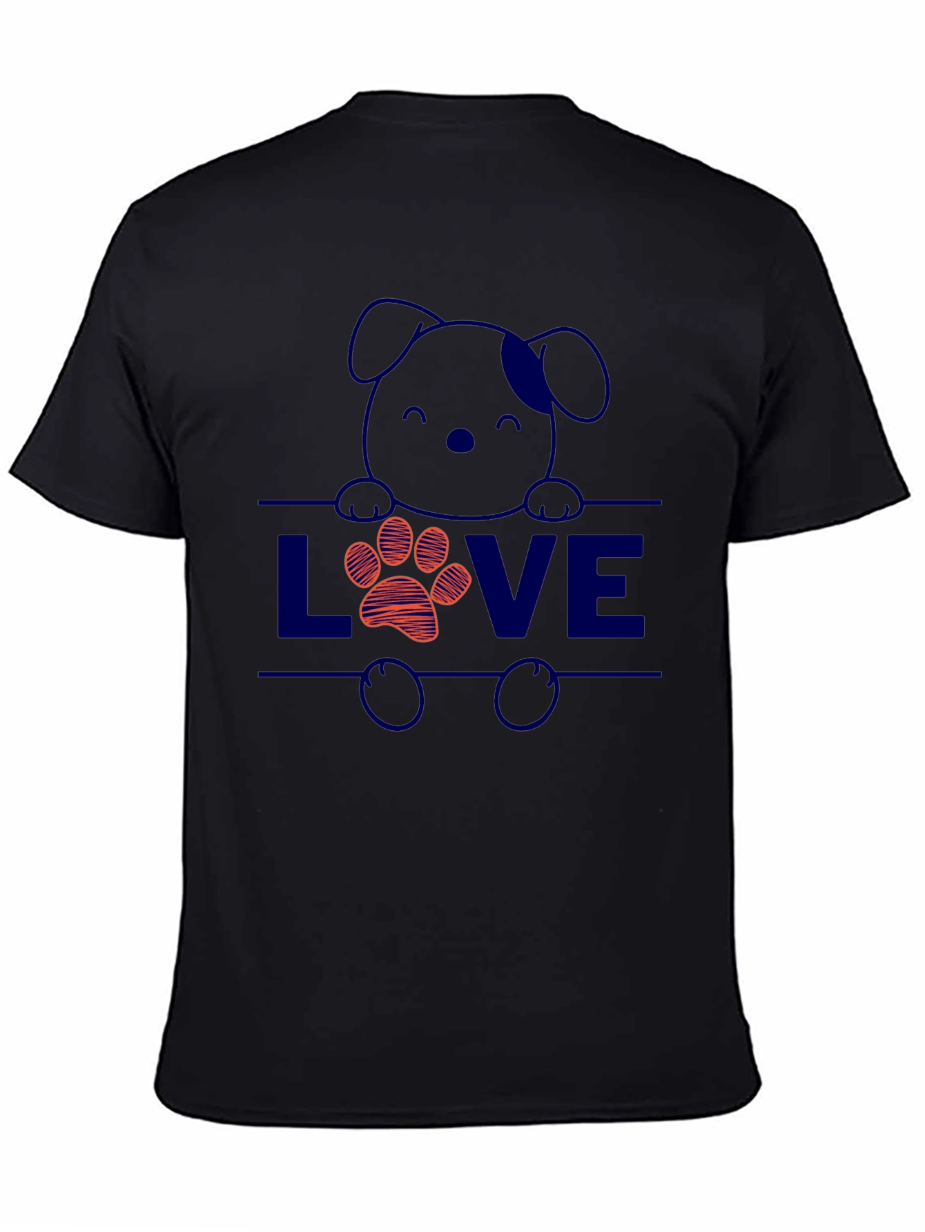 Dog Lover T-Shirt: Cute Puppy & Paw Print Design