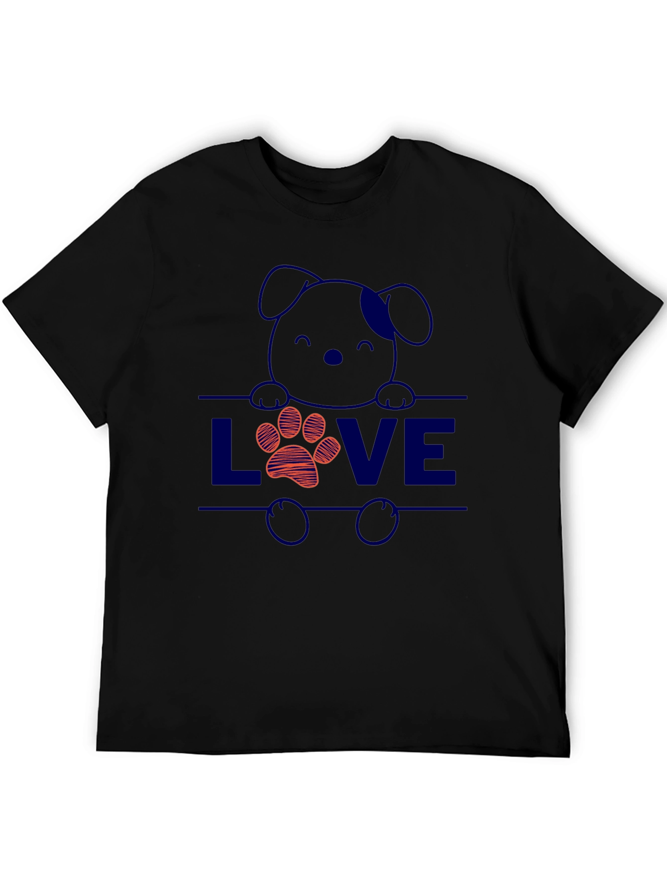 Dog Lover T-Shirt: Cute Puppy & Paw Print Design