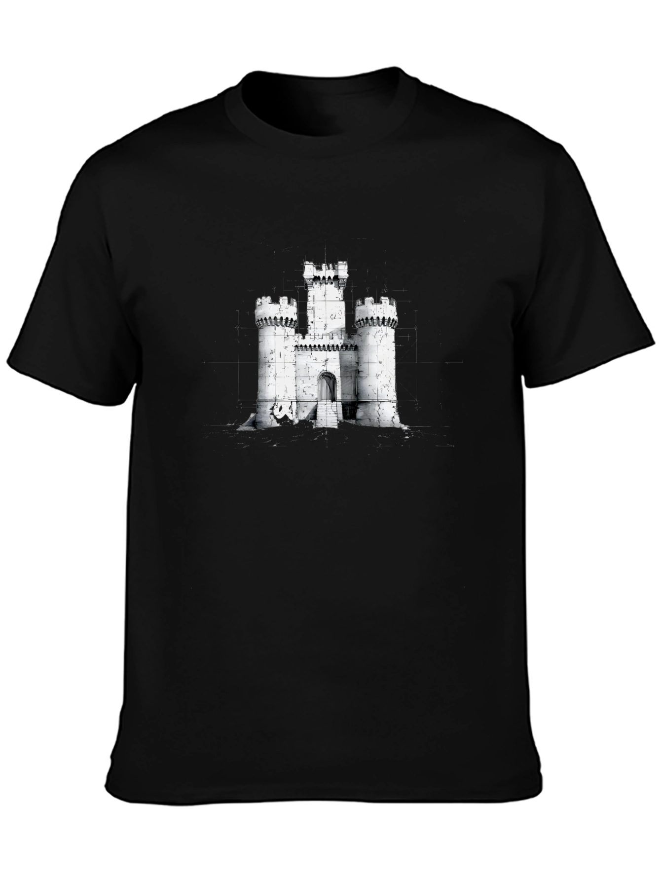 Castle Graphic T-Shirt - Black