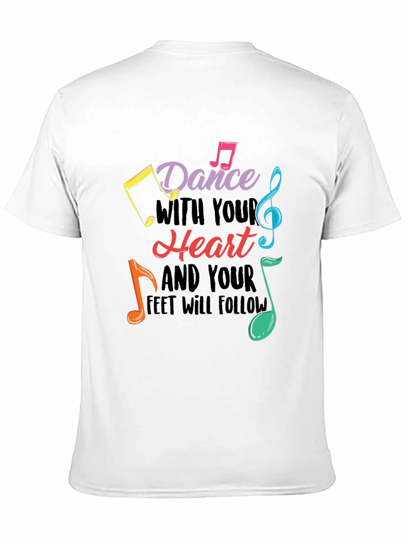 Dance With Your Heart Graphic Tee - Black