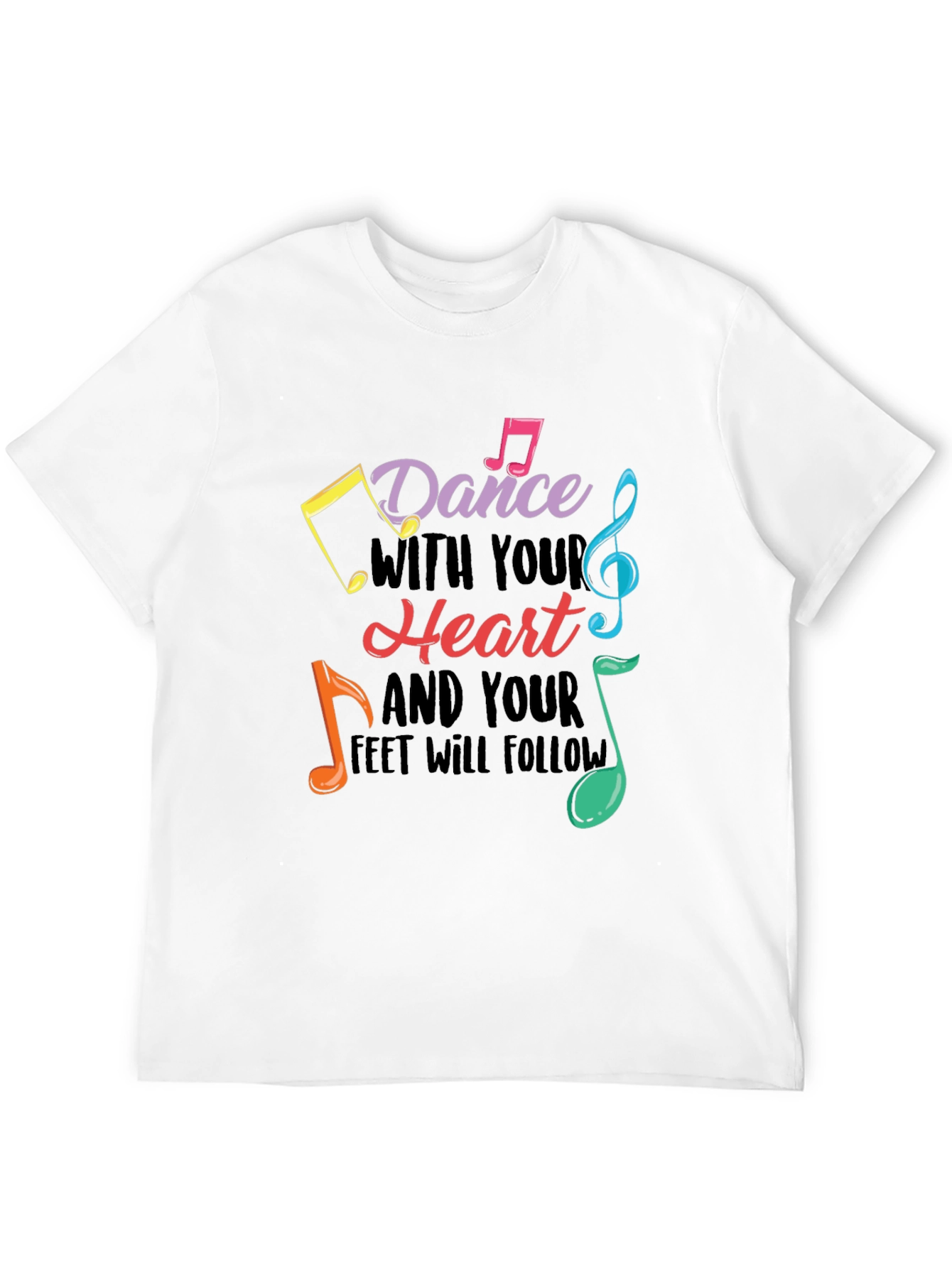 Dance With Your Heart Graphic Tee - Black