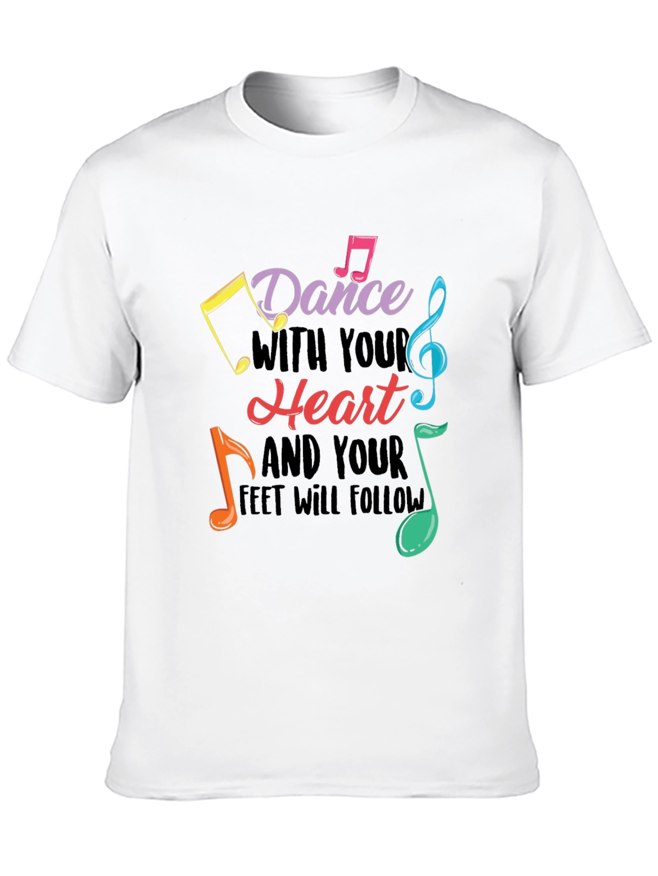 Dance With Your Heart Graphic Tee - Black