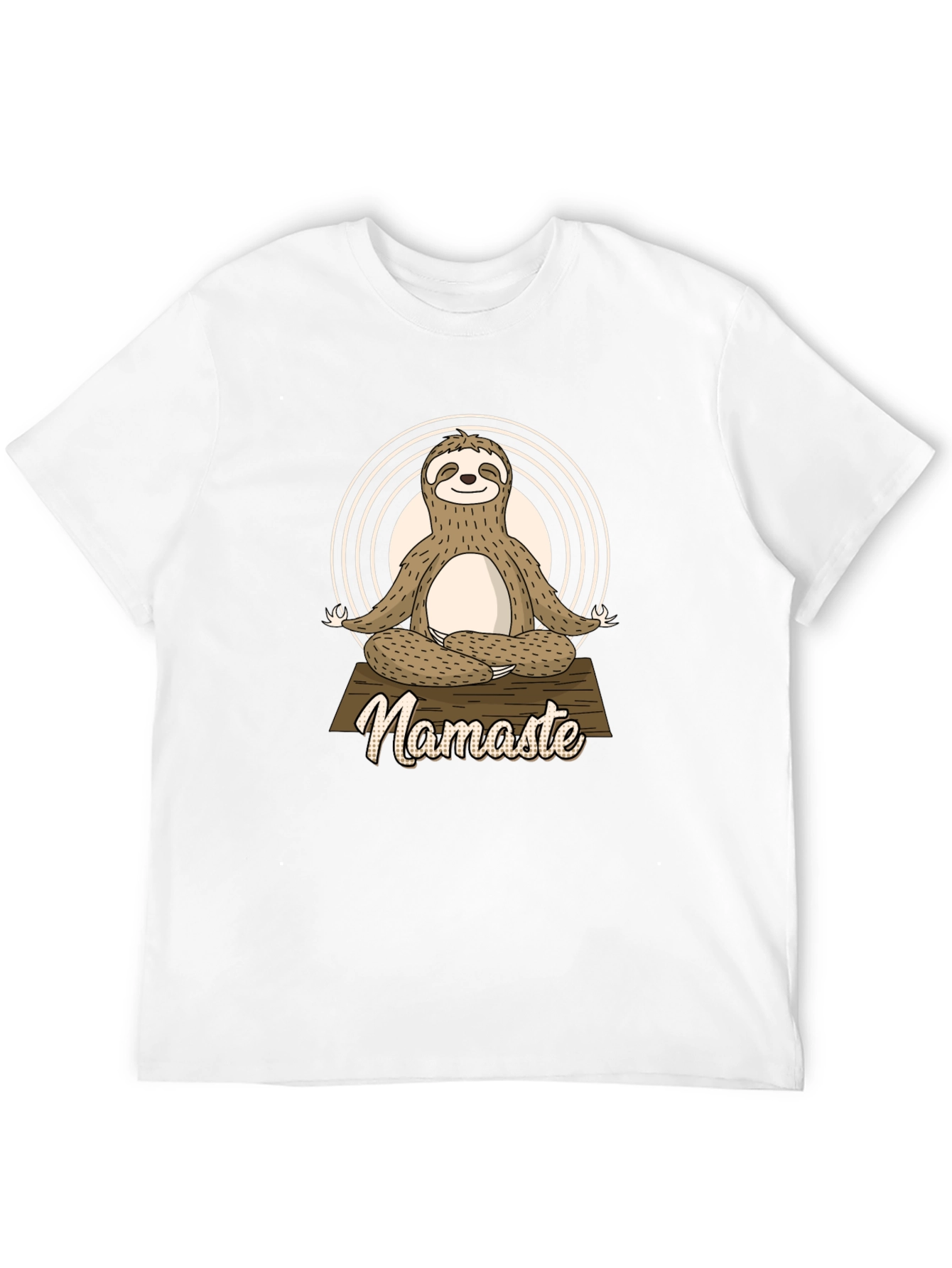 Namaste Sloth Yoga Black T-Shirt