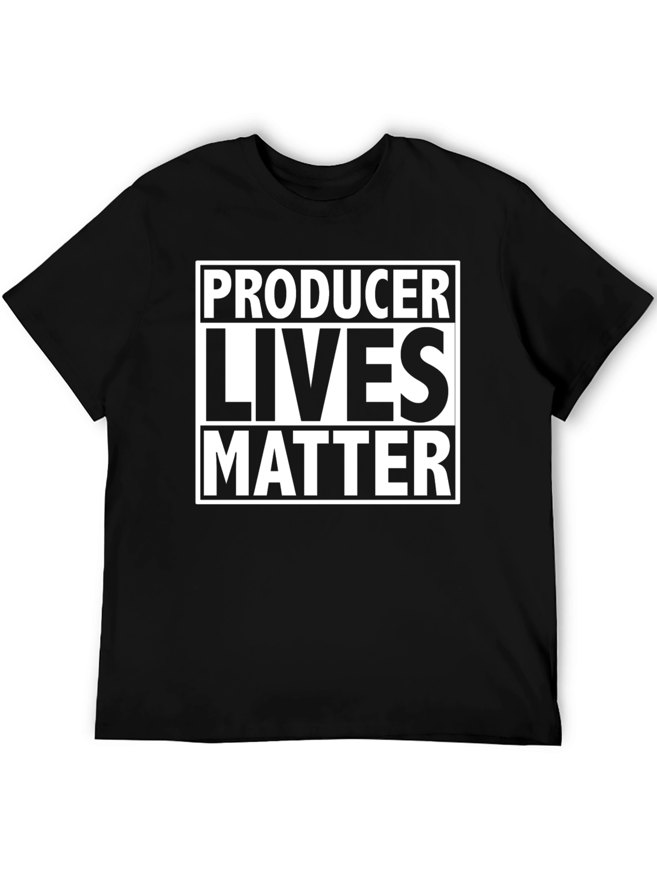 Producer Lives Matter Graphic Tee - Black T-Shirt