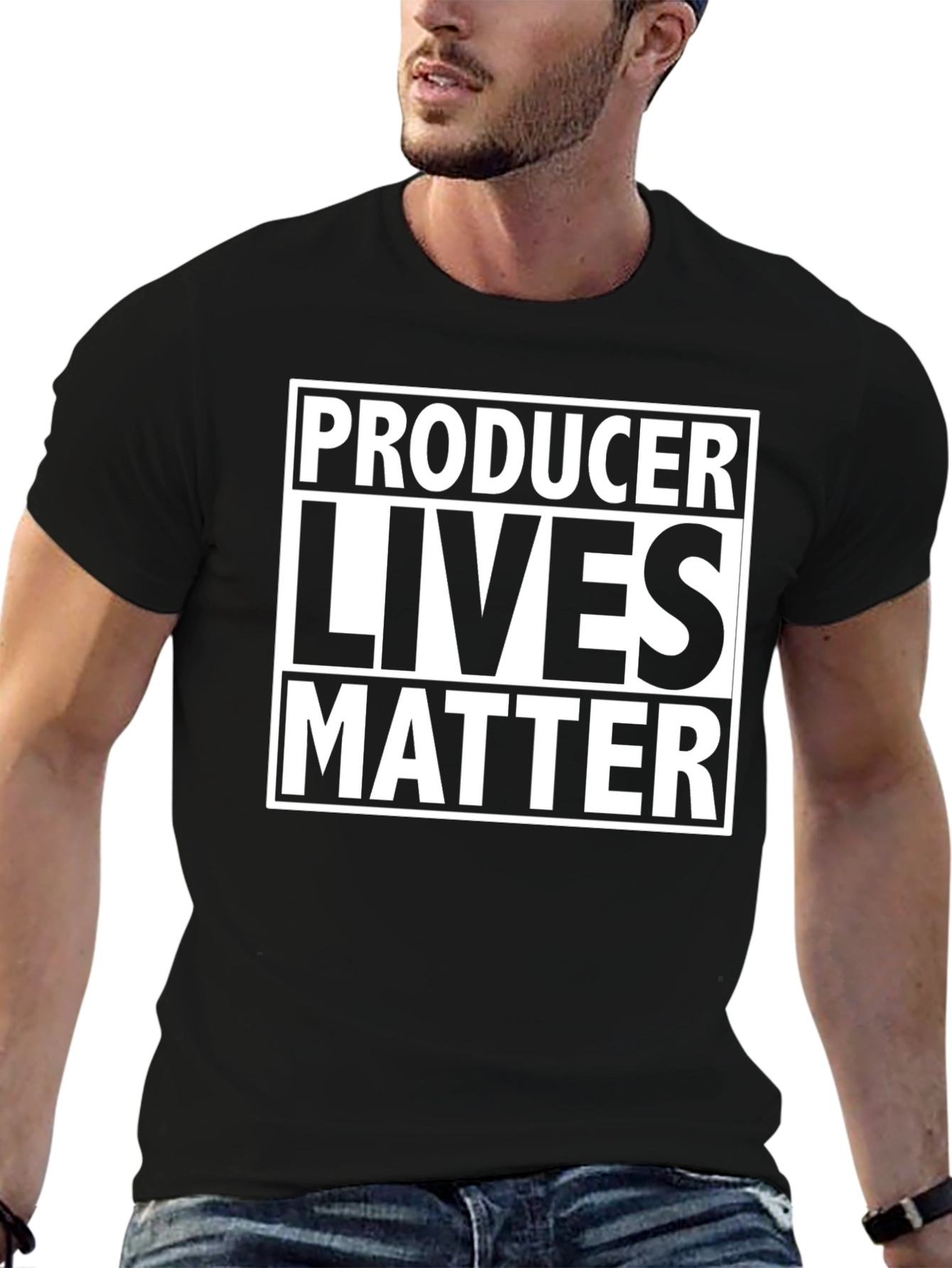 Producer Lives Matter Graphic Tee - Black T-Shirt