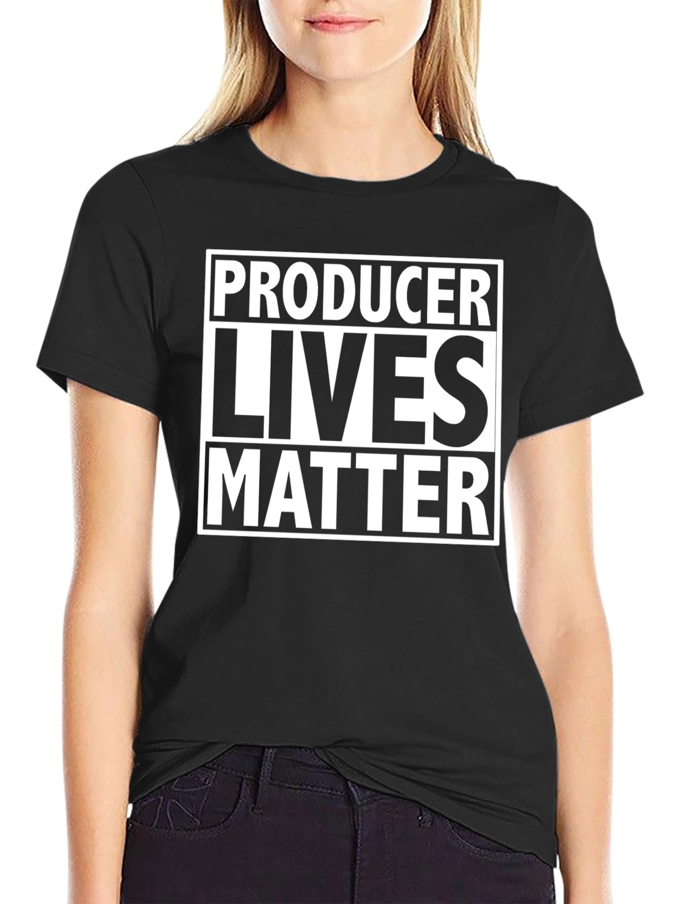 Producer Lives Matter Graphic Tee - Black T-Shirt