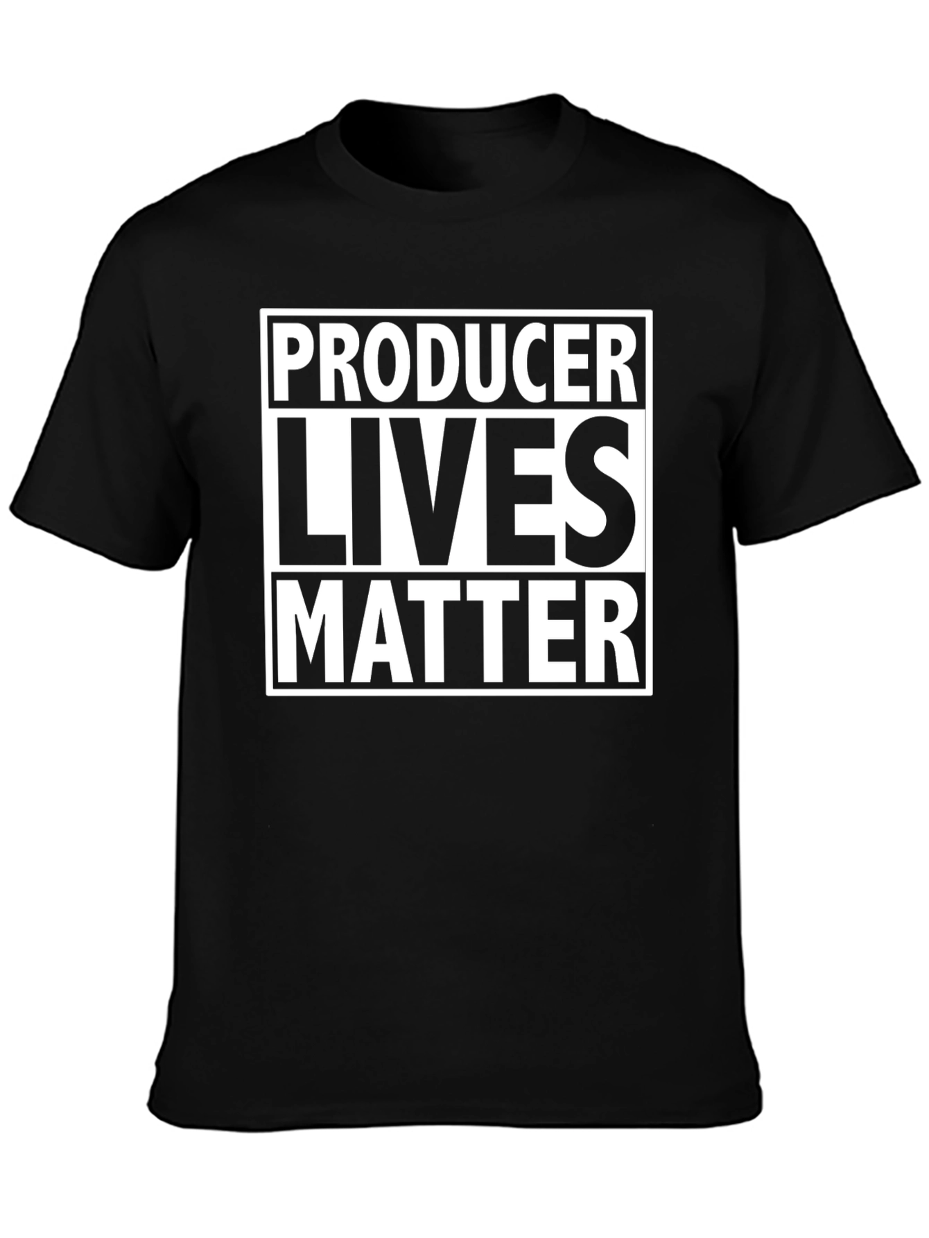 Producer Lives Matter Graphic Tee - Black T-Shirt