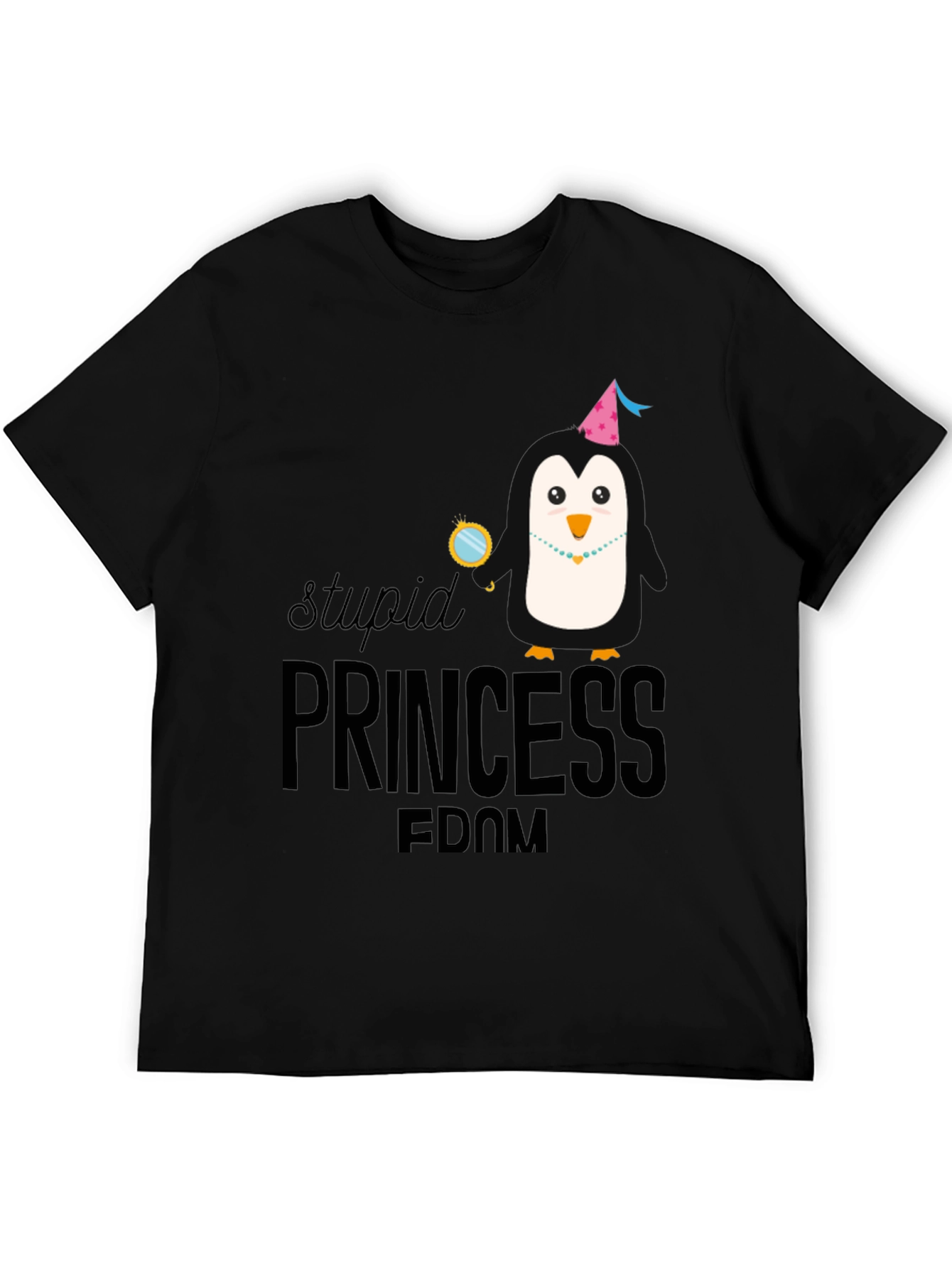 Stupid Princess-dom Penguin Graphic T-Shirt