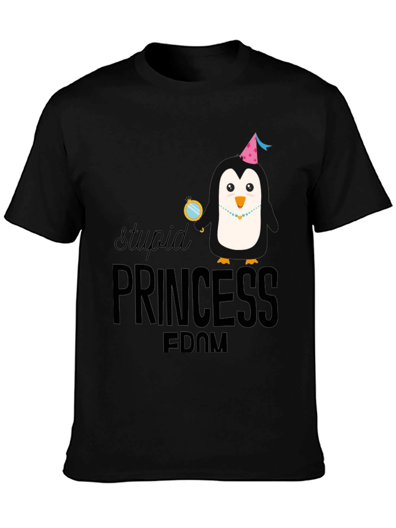 Stupid Princess-dom Penguin Graphic T-Shirt