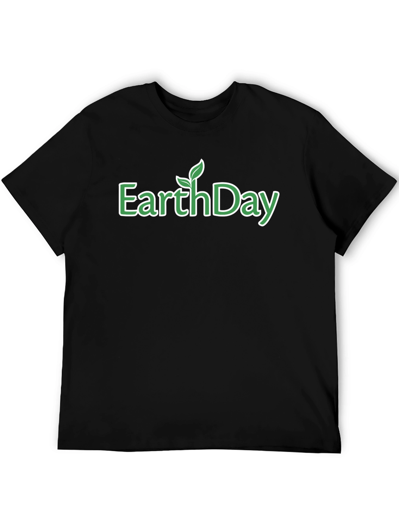 Earth Day Graphic T-Shirt - Black