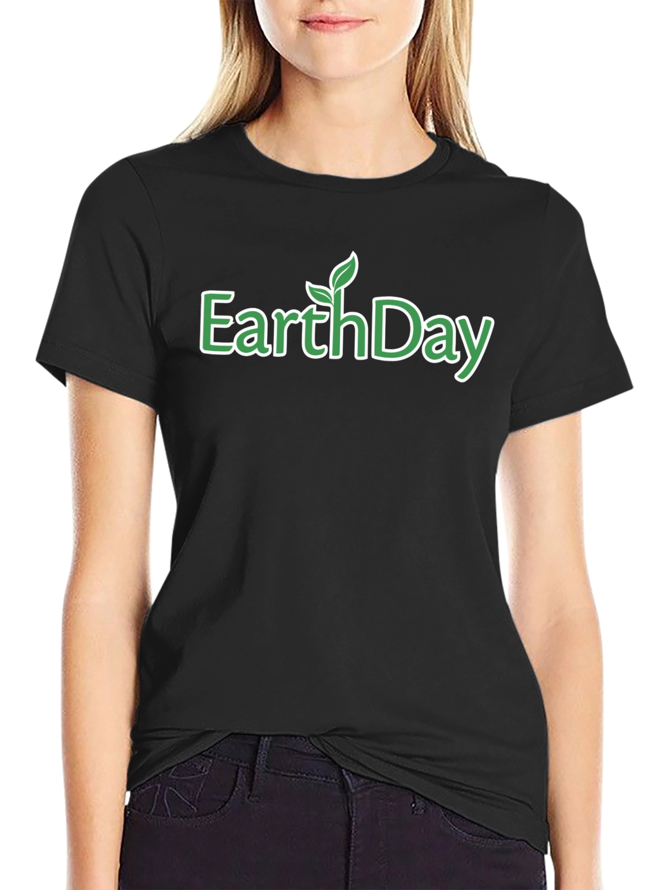 Earth Day Graphic T-Shirt - Black