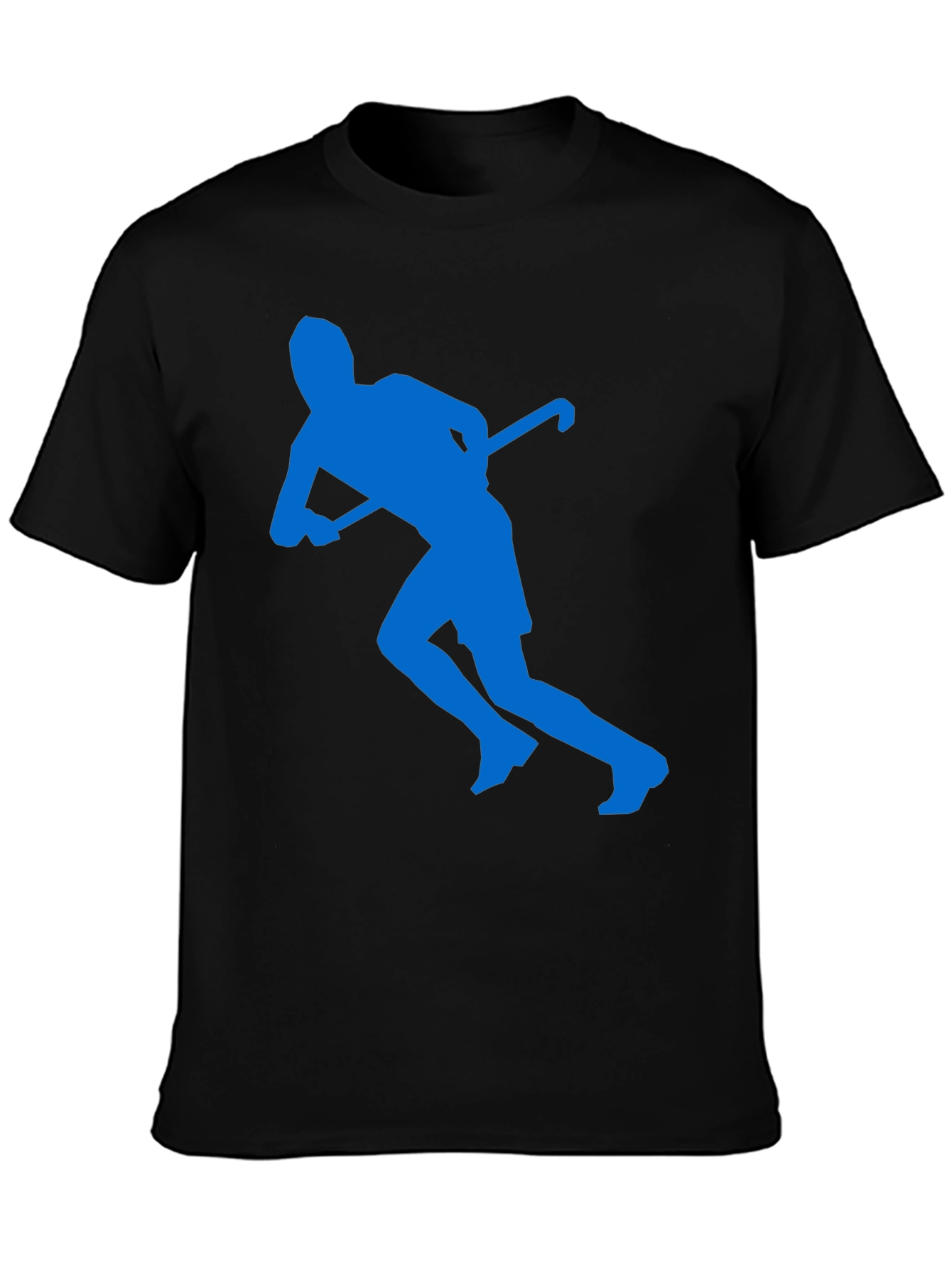 Field Hockey Silhouette Graphic Tee - Black