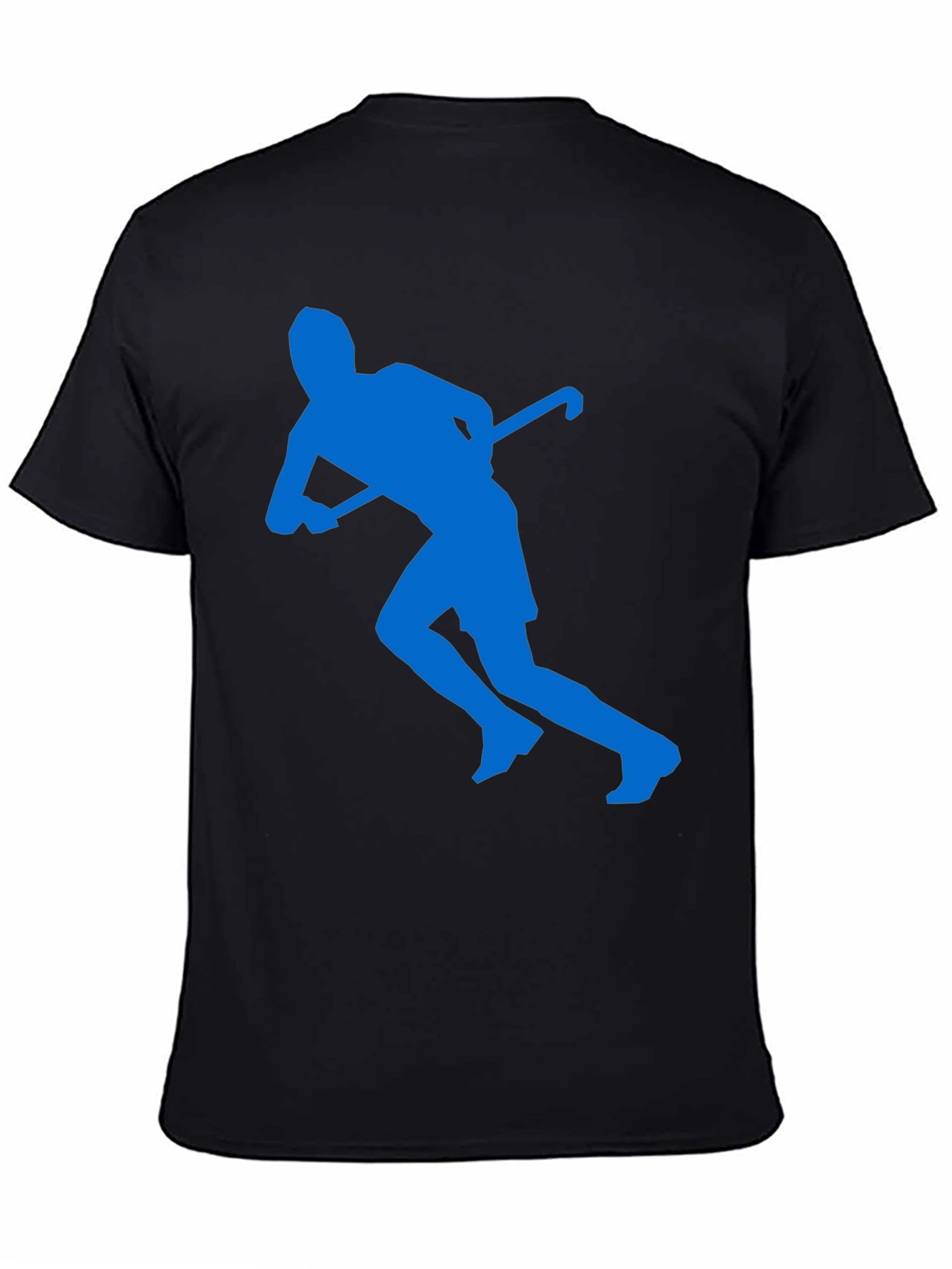 Field Hockey Silhouette Graphic Tee - Black