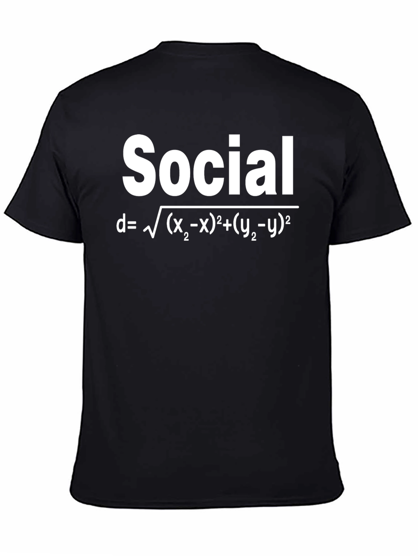 Social Distance Formula T-Shirt Funny Math Tee