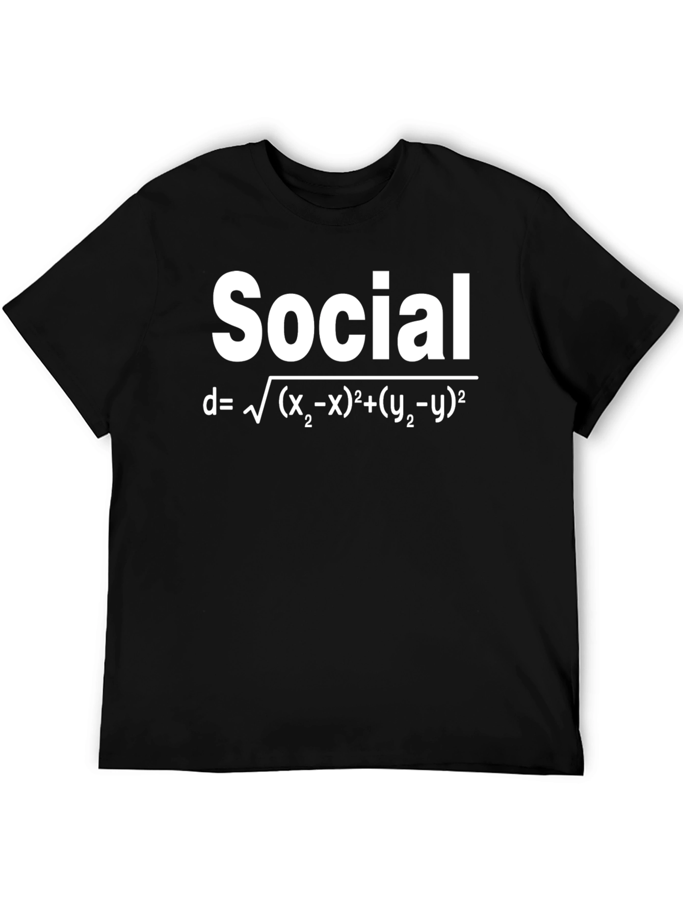 Social Distance Formula T-Shirt Funny Math Tee