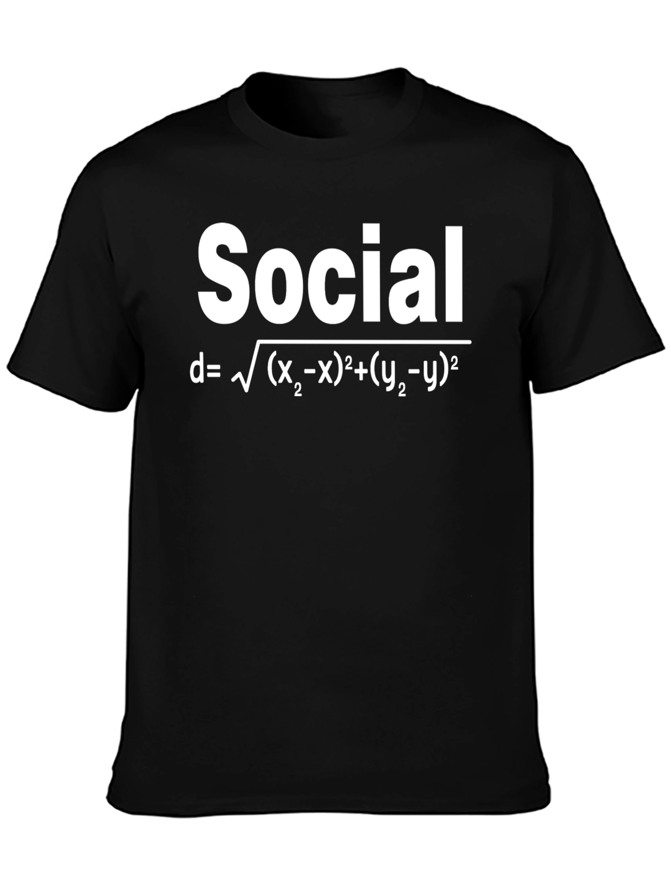 Social Distance Formula T-Shirt Funny Math Tee