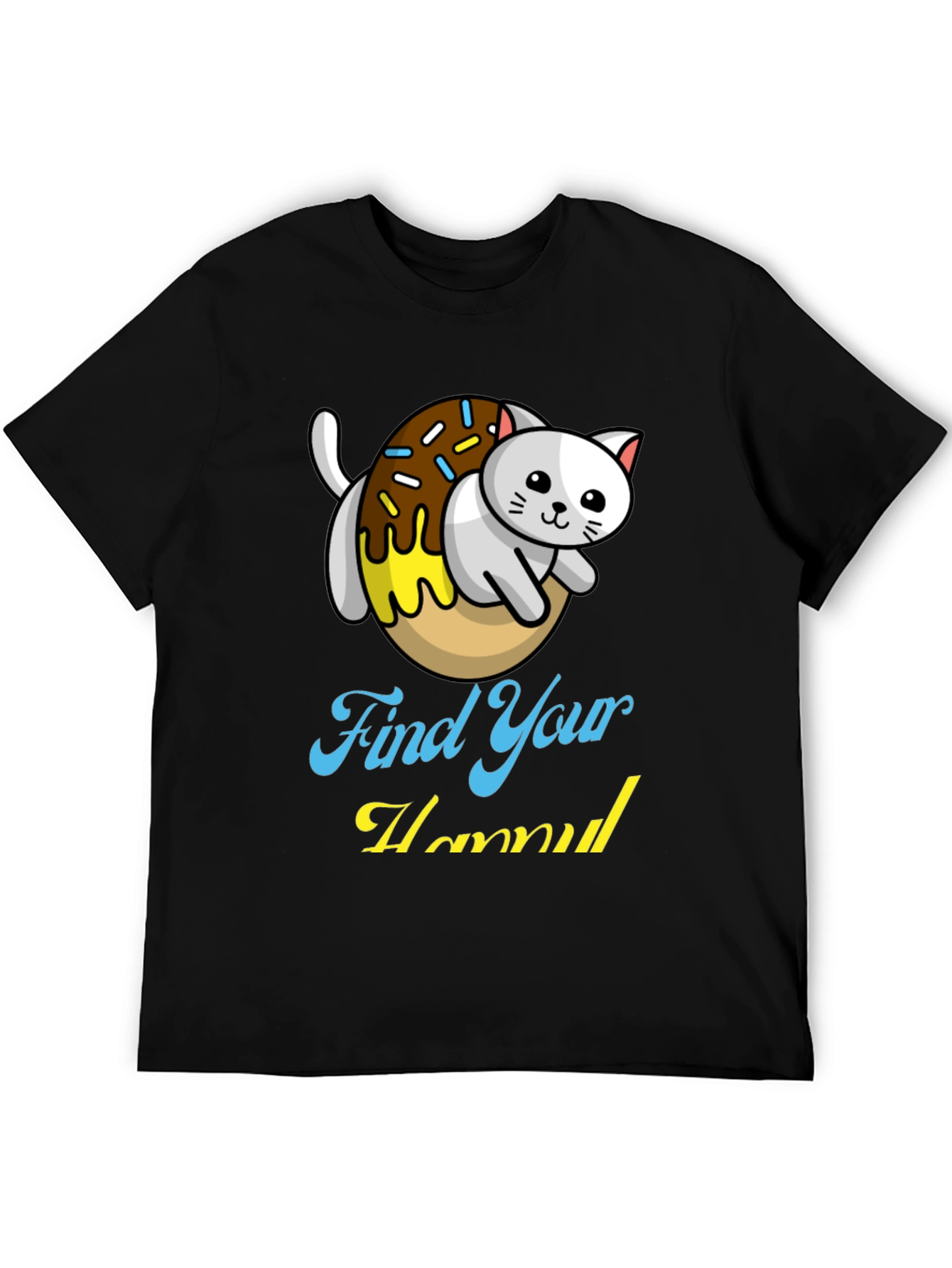 Find Your Hummus Cat Donut T-Shirt