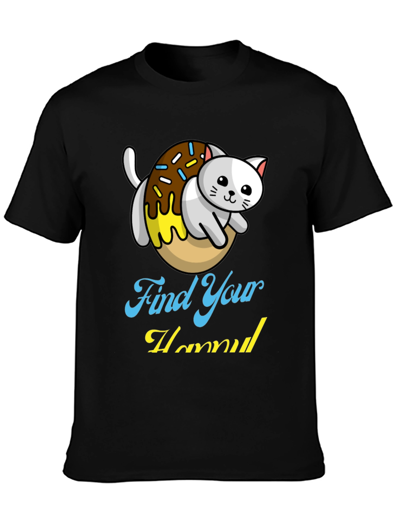 Find Your Hummus Cat Donut T-Shirt