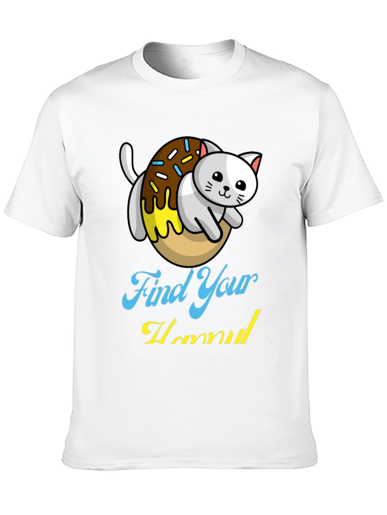 Find Your Hummus Cat Donut T-Shirt