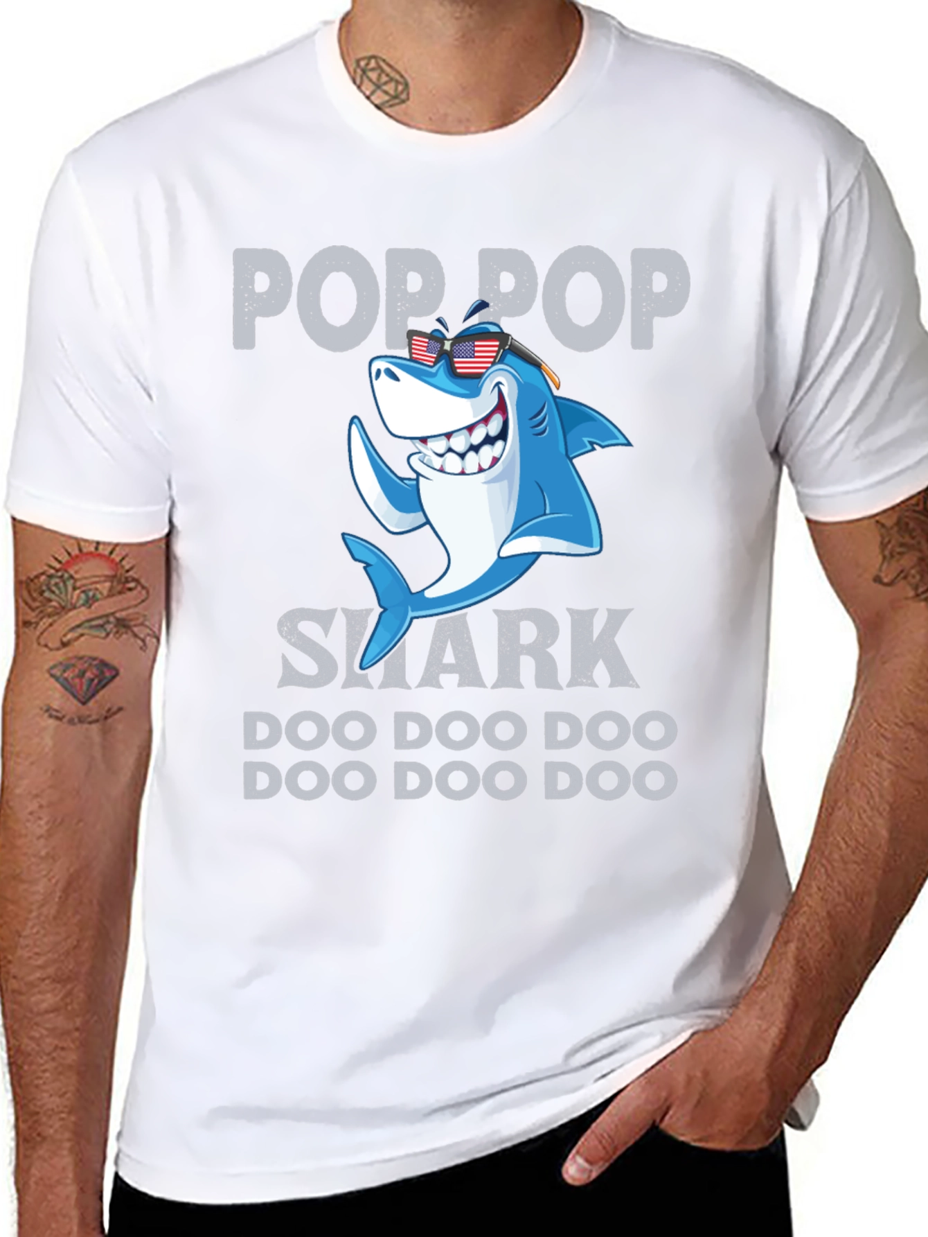Pop Pop Shark Doo Doo Doo T-Shirt