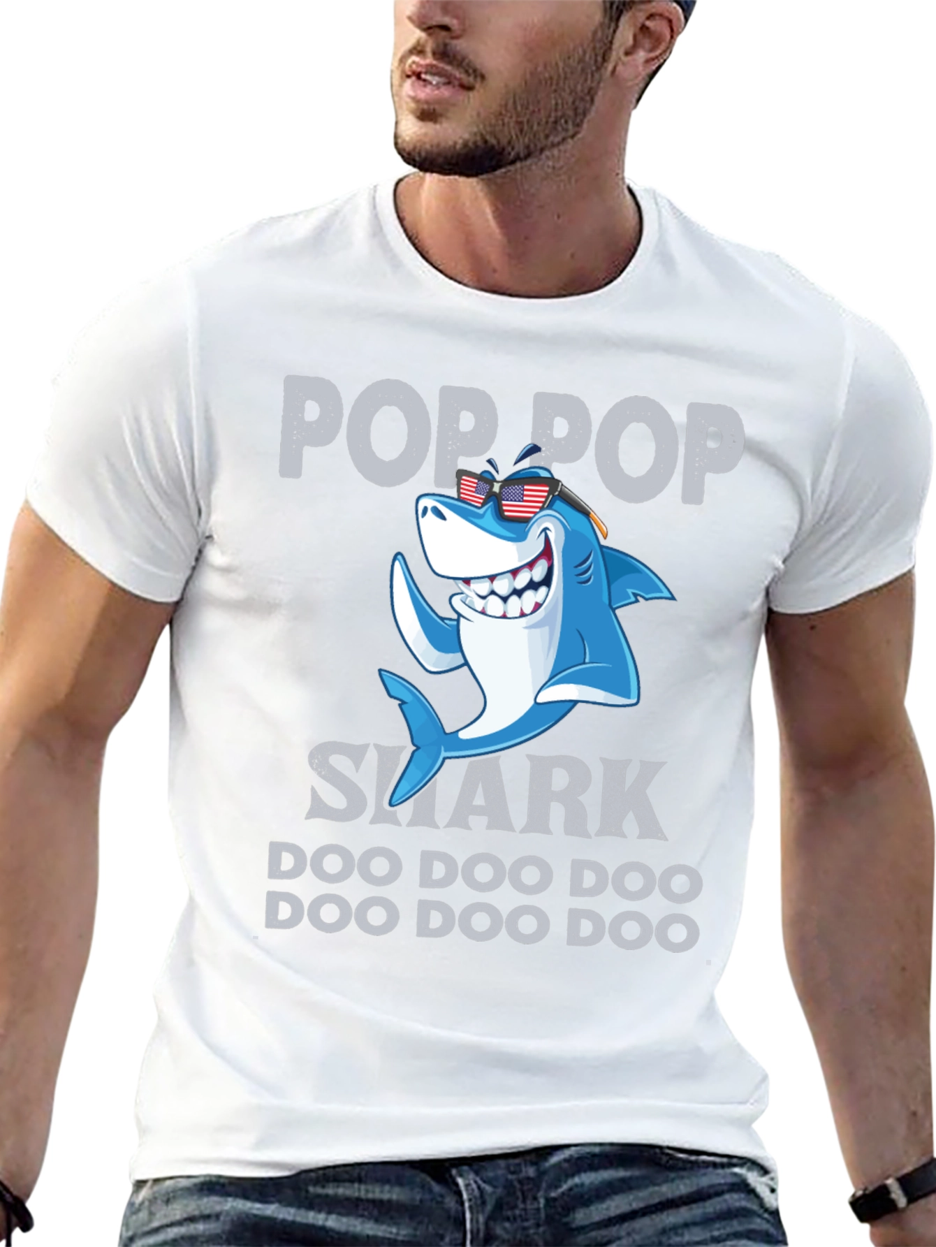Pop Pop Shark Doo Doo Doo T-Shirt