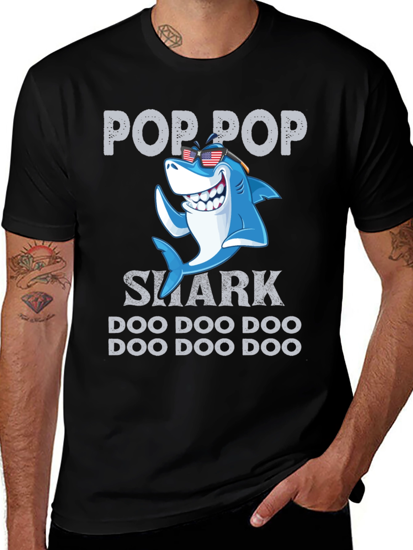 Pop Pop Shark Doo Doo Doo T-Shirt