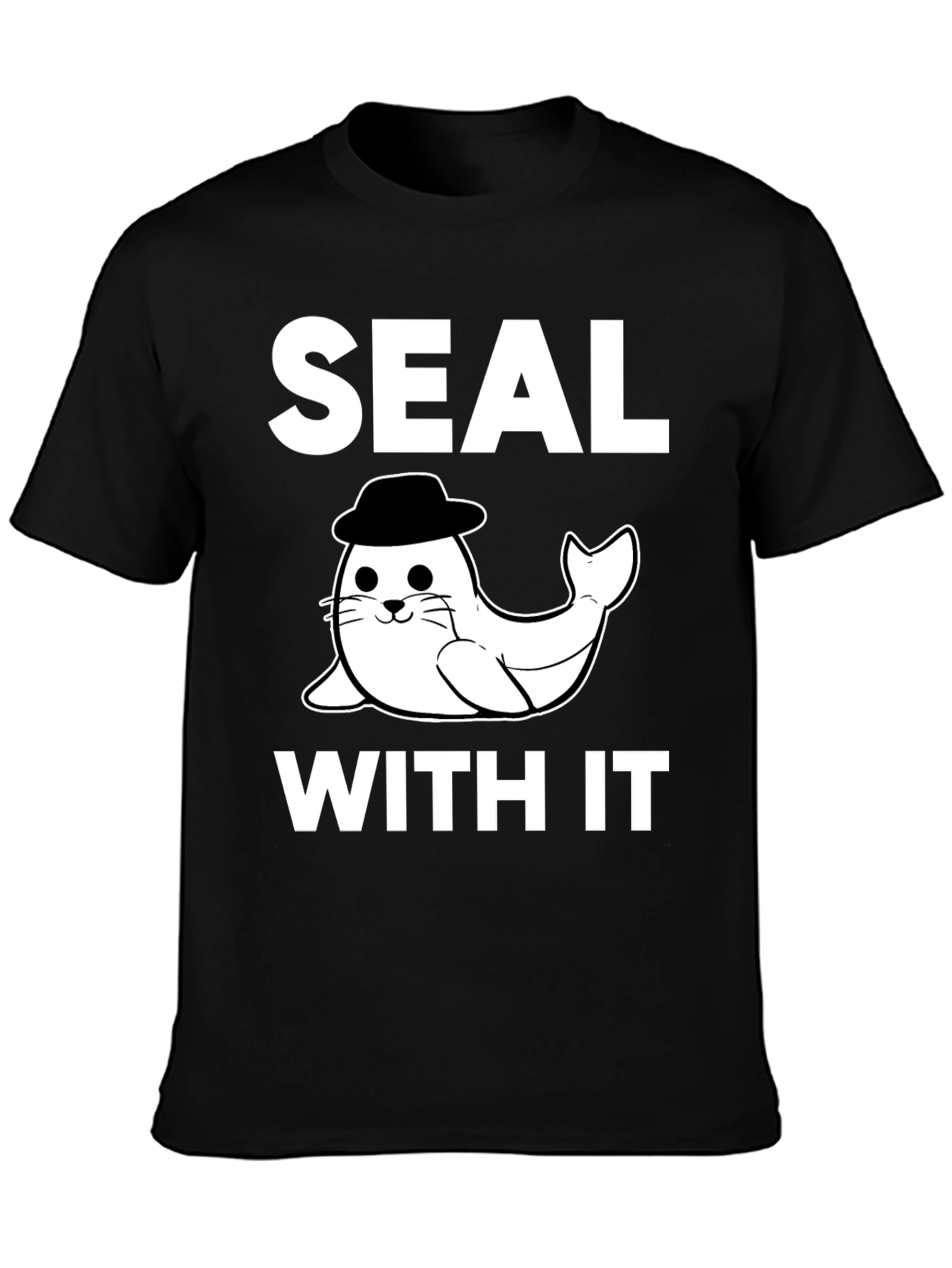 Seal With It Black Graphic Tee