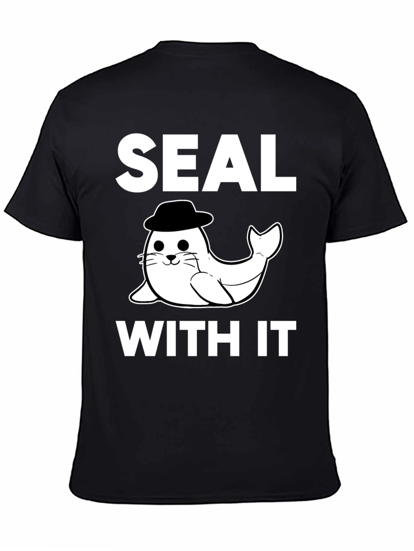Seal With It Black Graphic Tee