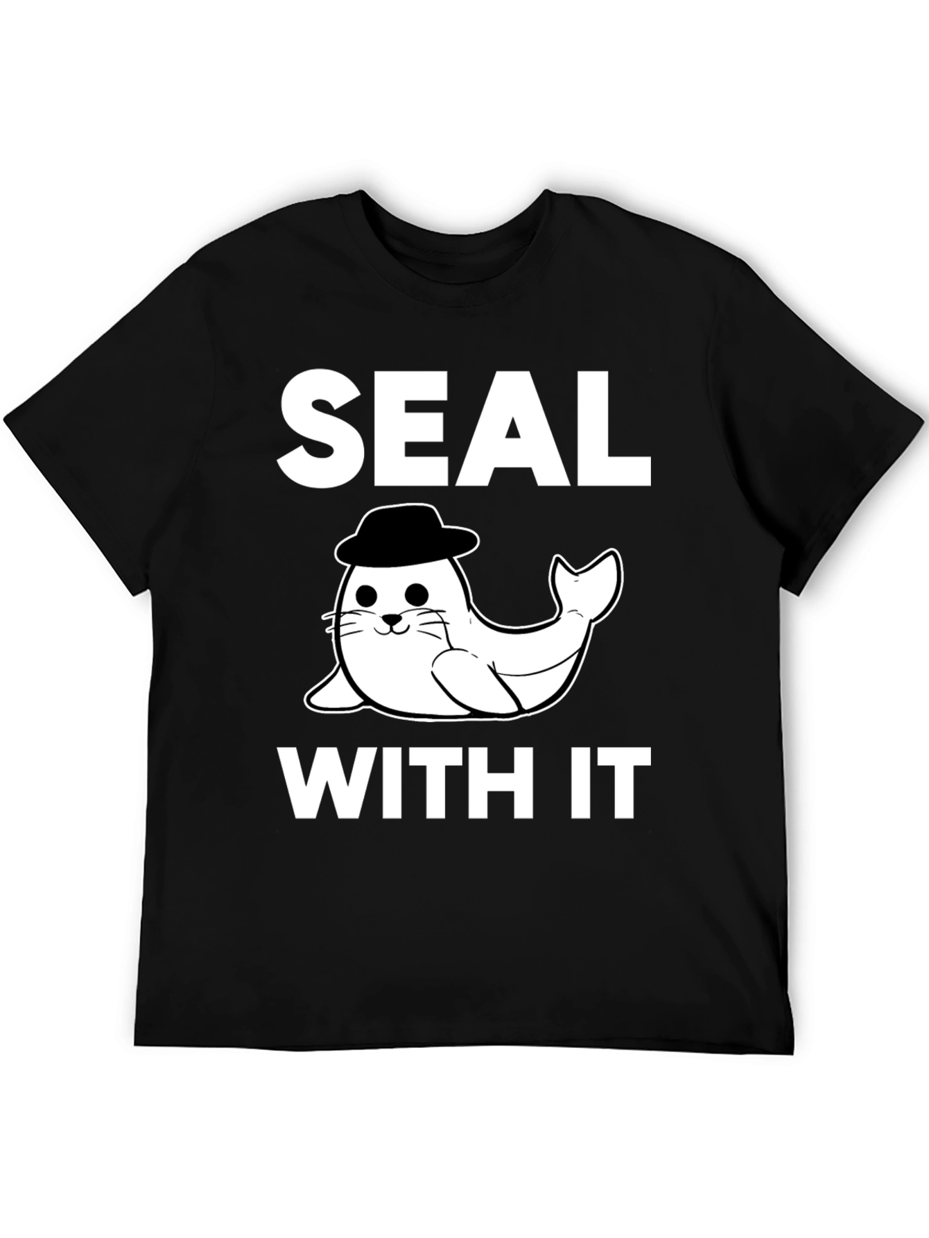 Seal With It Black Graphic Tee