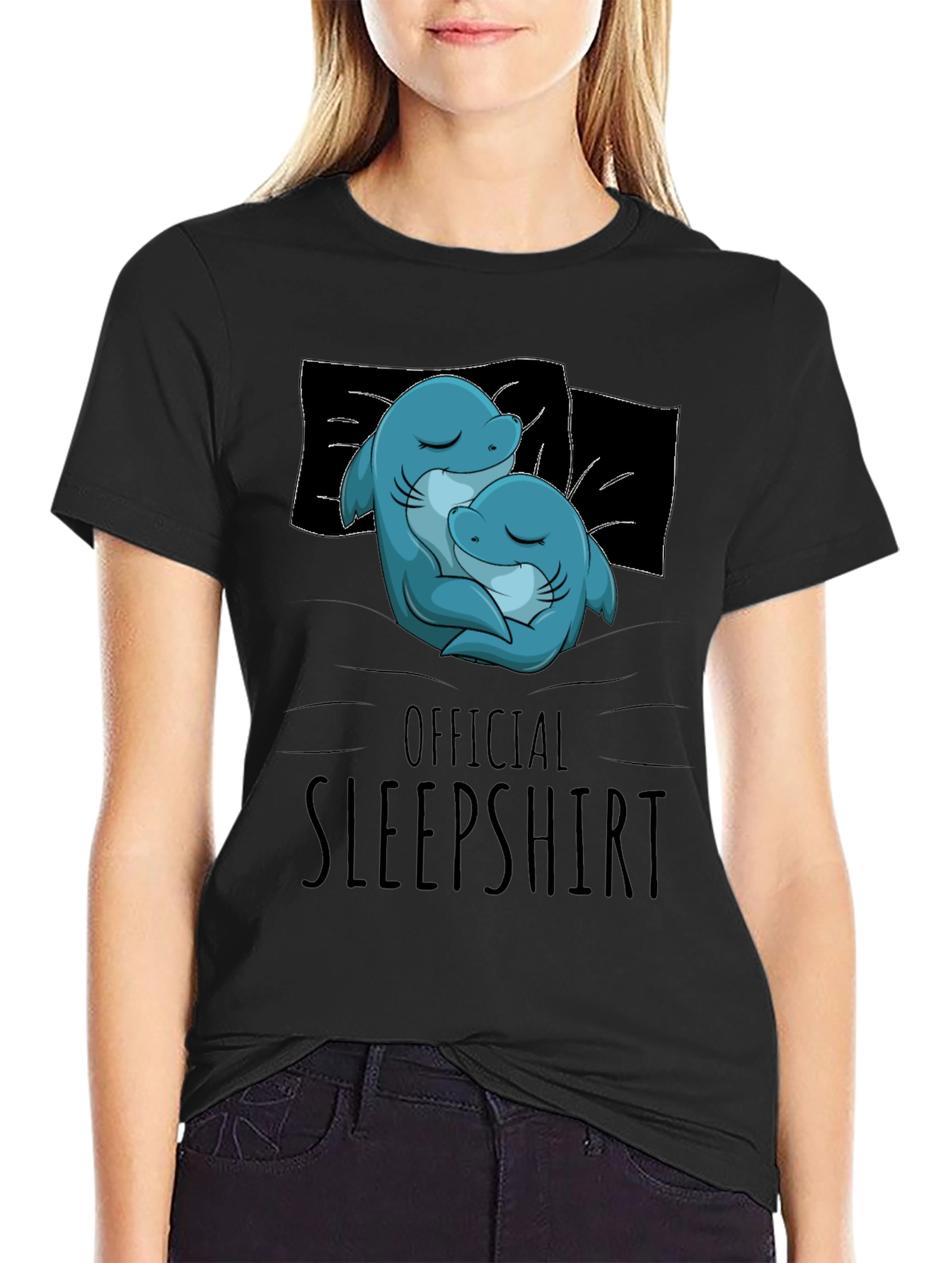 Official Sleepshirt: Snuggly Shark Nap T-Shirt