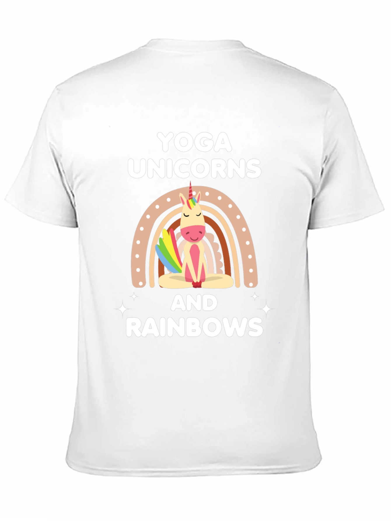 Yoga Unicorns & Rainbows Graphic T-Shirt