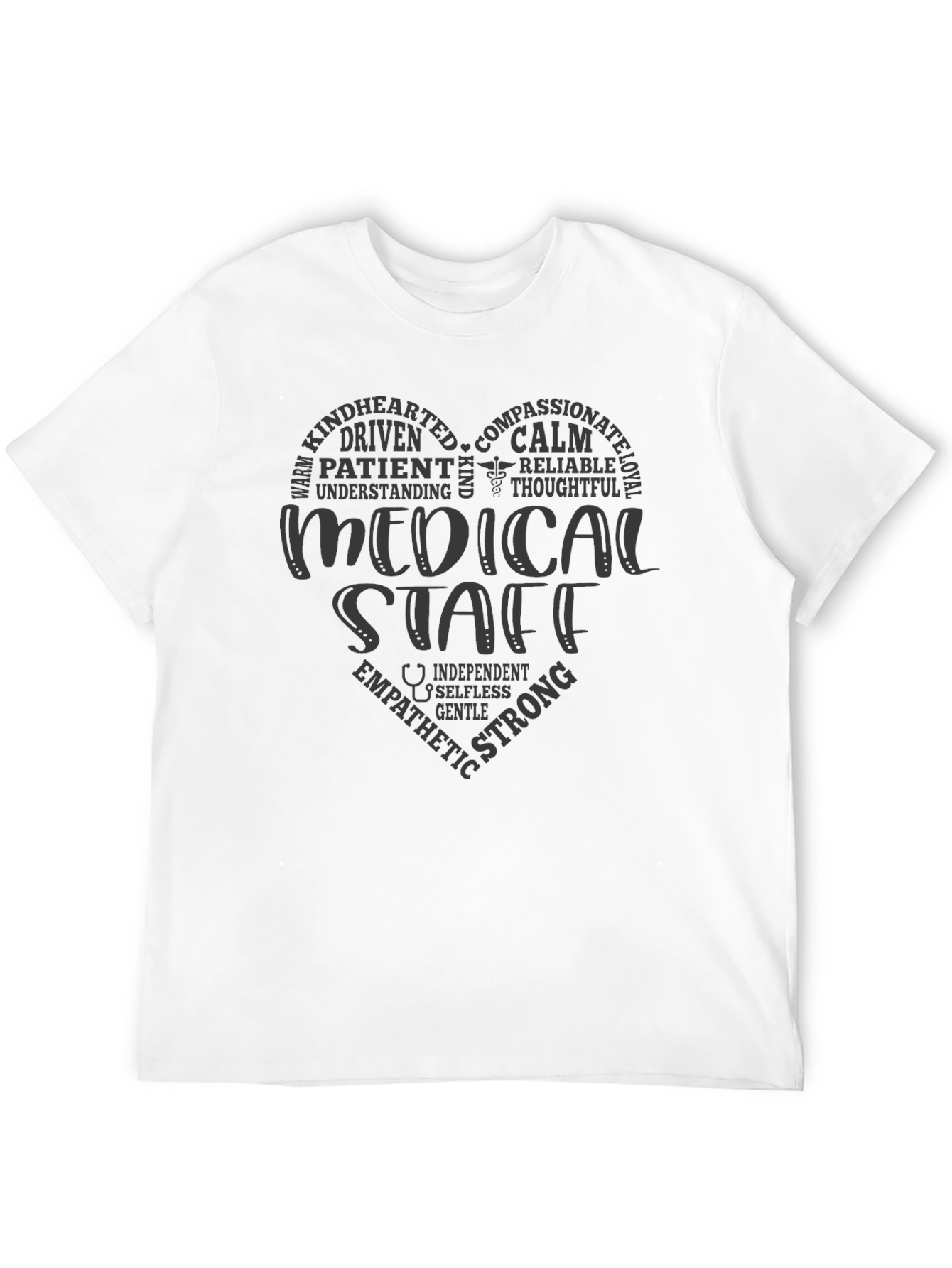 Medical Staff Heart Graphic T-Shirt