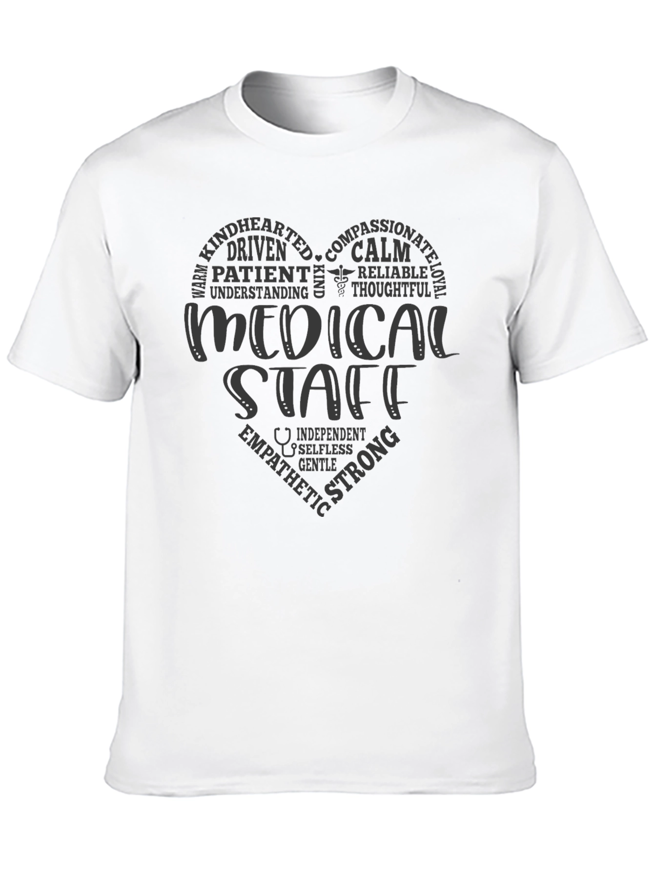 Medical Staff Heart Graphic T-Shirt