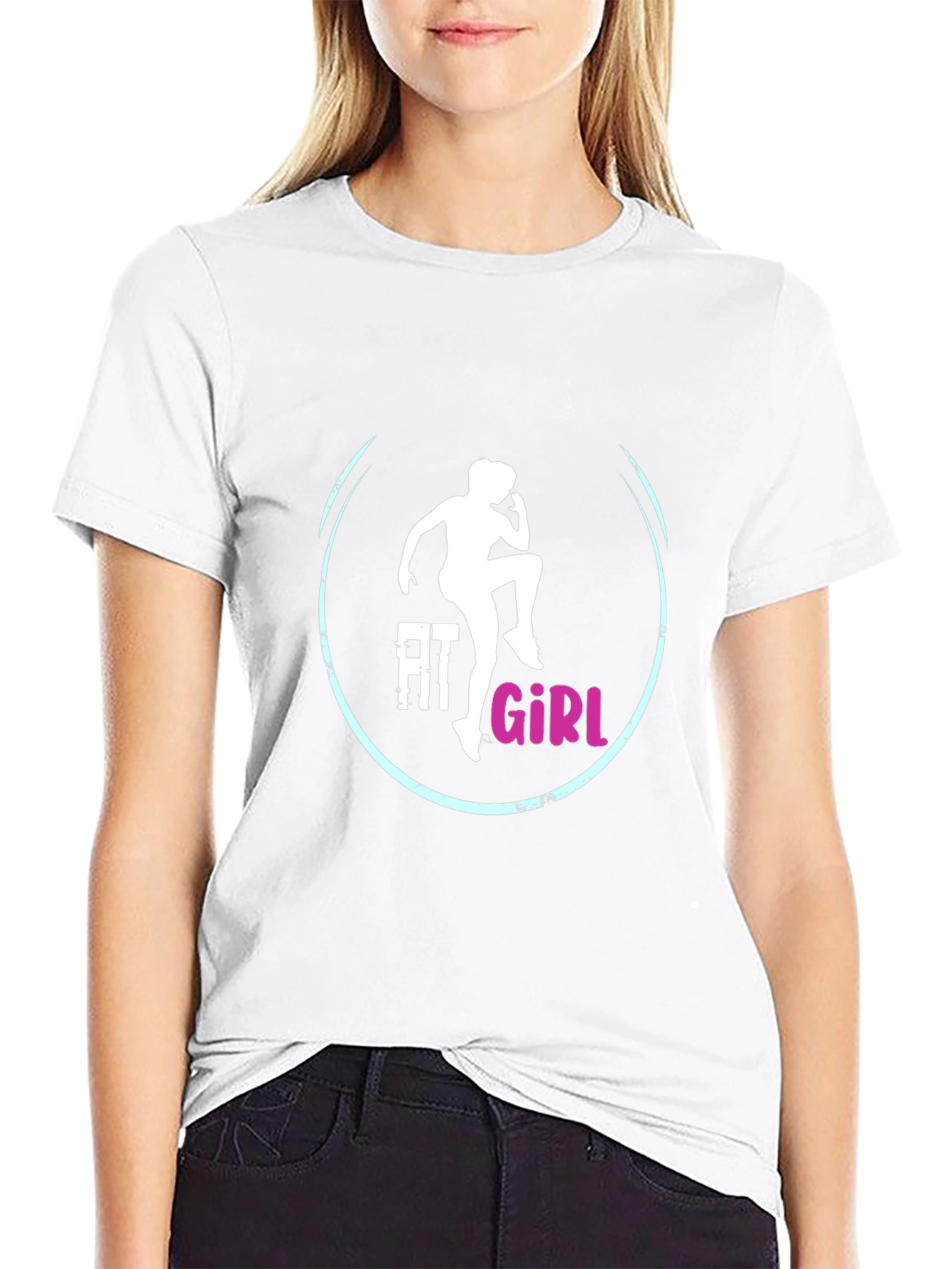 Fit Girl Graphic Tee - Trendy Womens Fitness Shirt