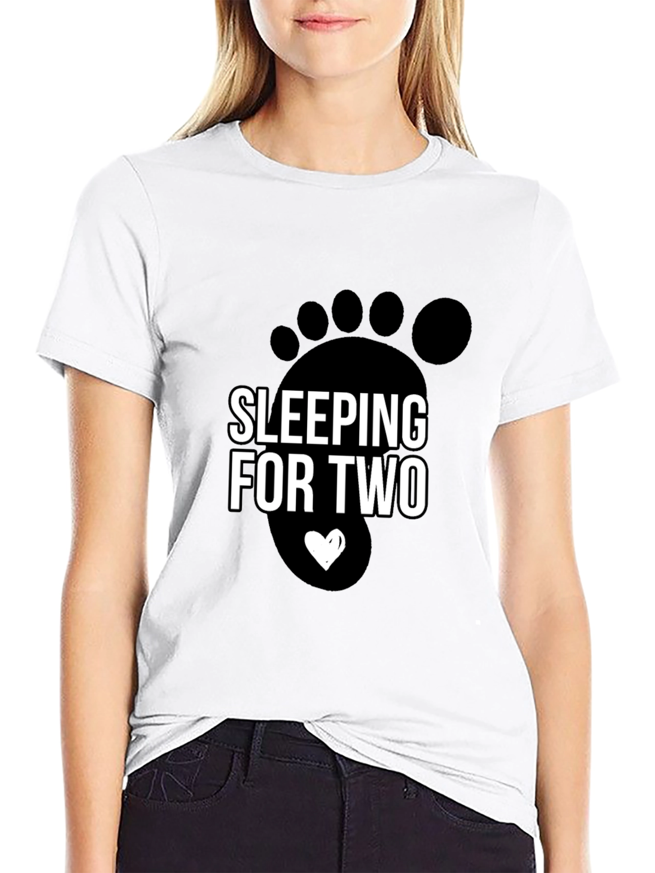 Sleeping For Two Pregnancy Announcement T-Shirt