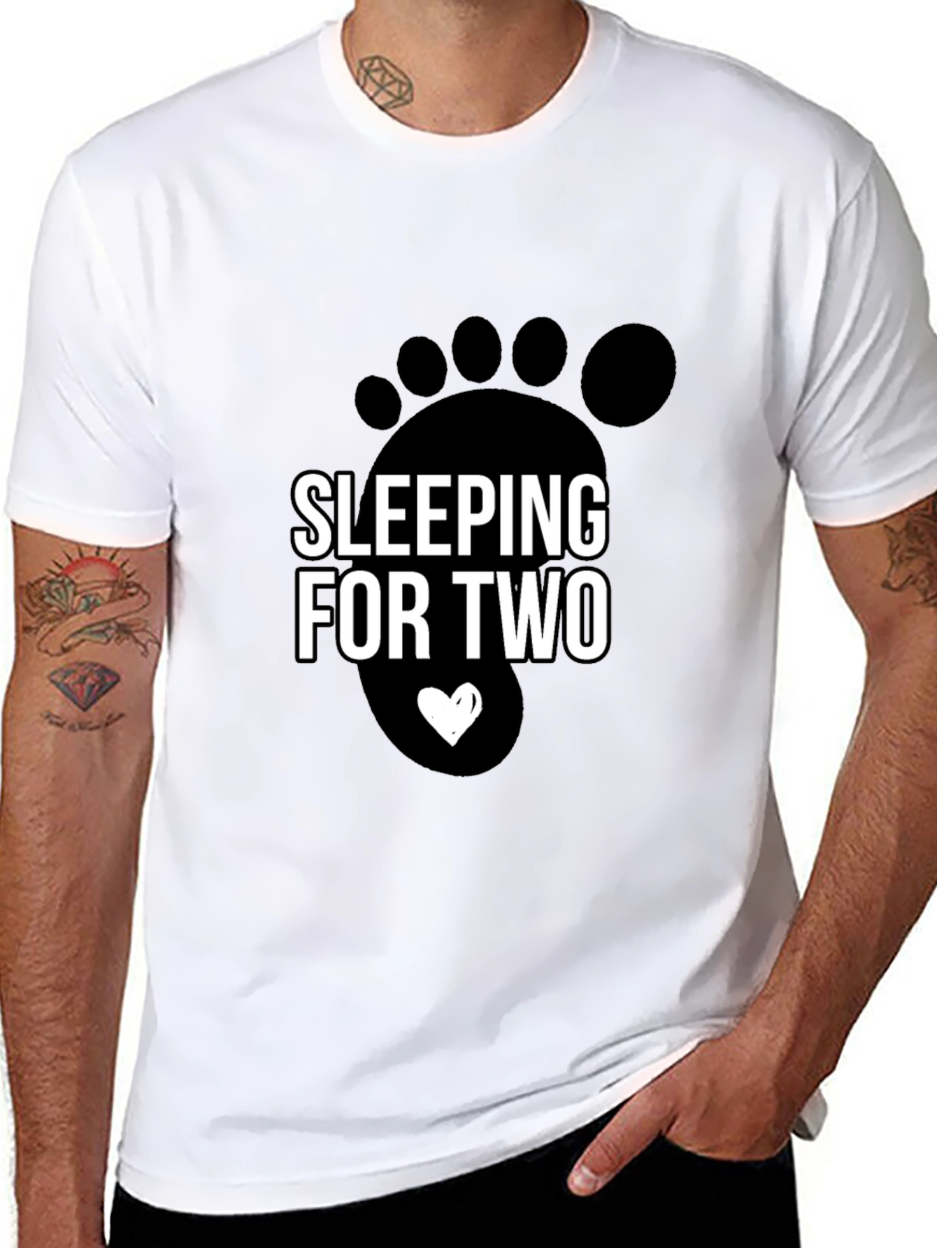 Sleeping For Two Pregnancy Announcement T-Shirt