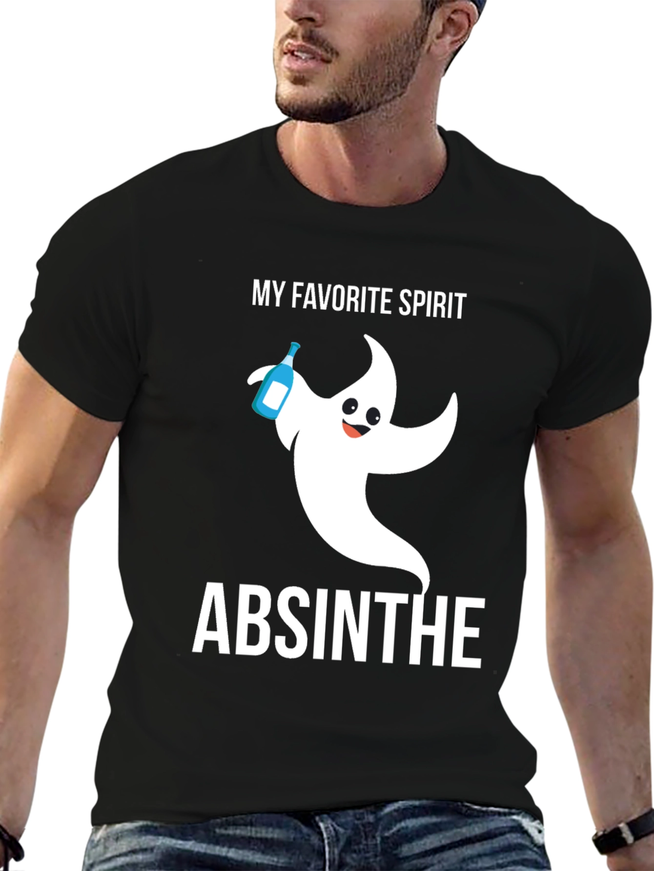 My Favorite Spirit Absinthe Ghost Graphic T-Shirt