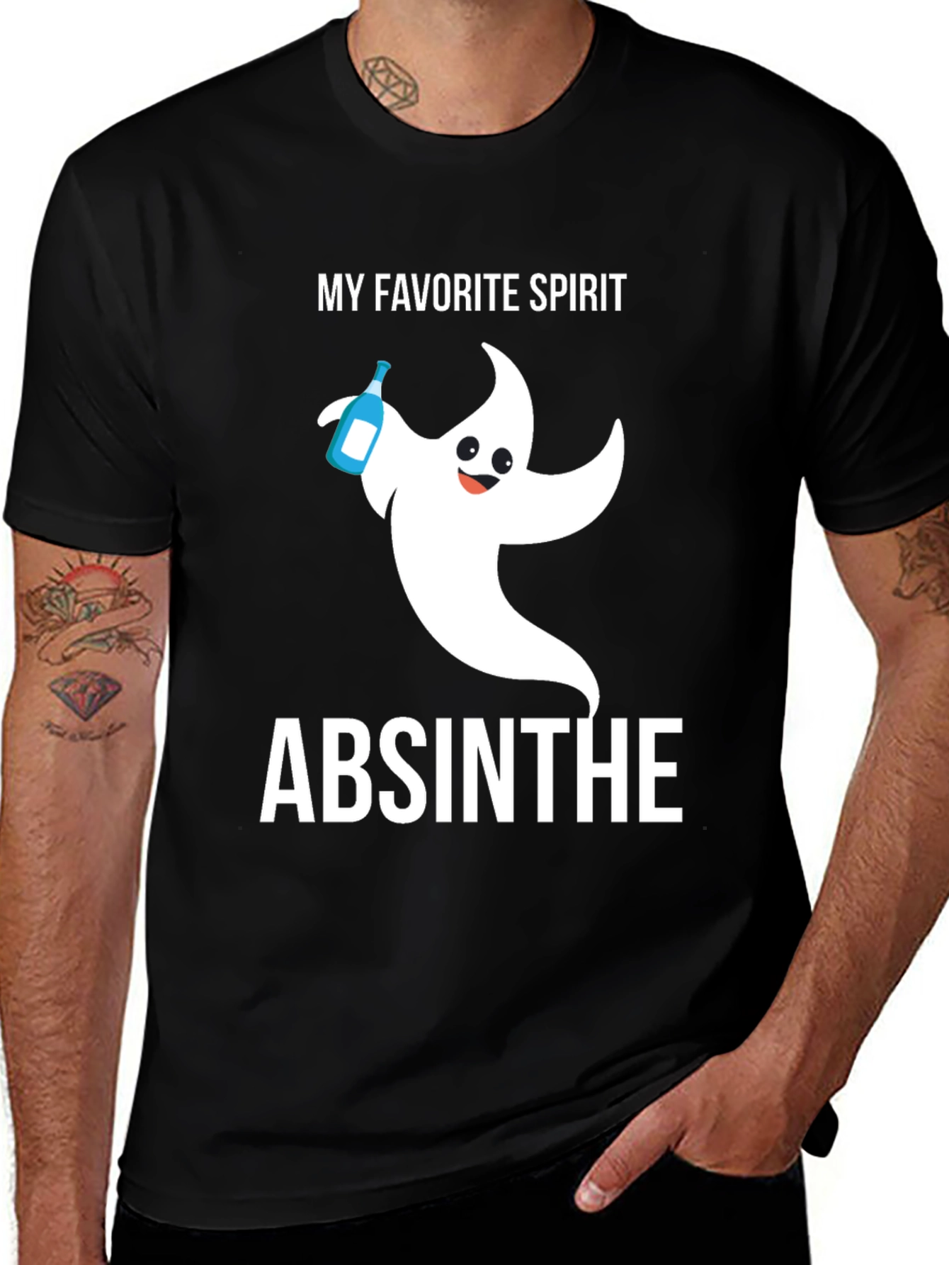 My Favorite Spirit Absinthe Ghost Graphic T-Shirt