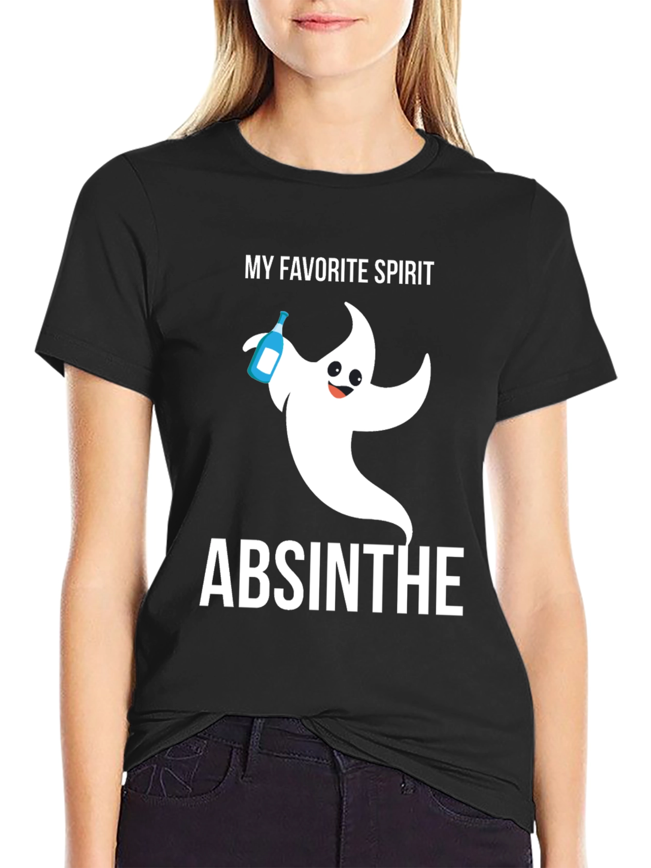 My Favorite Spirit Absinthe Ghost Graphic T-Shirt