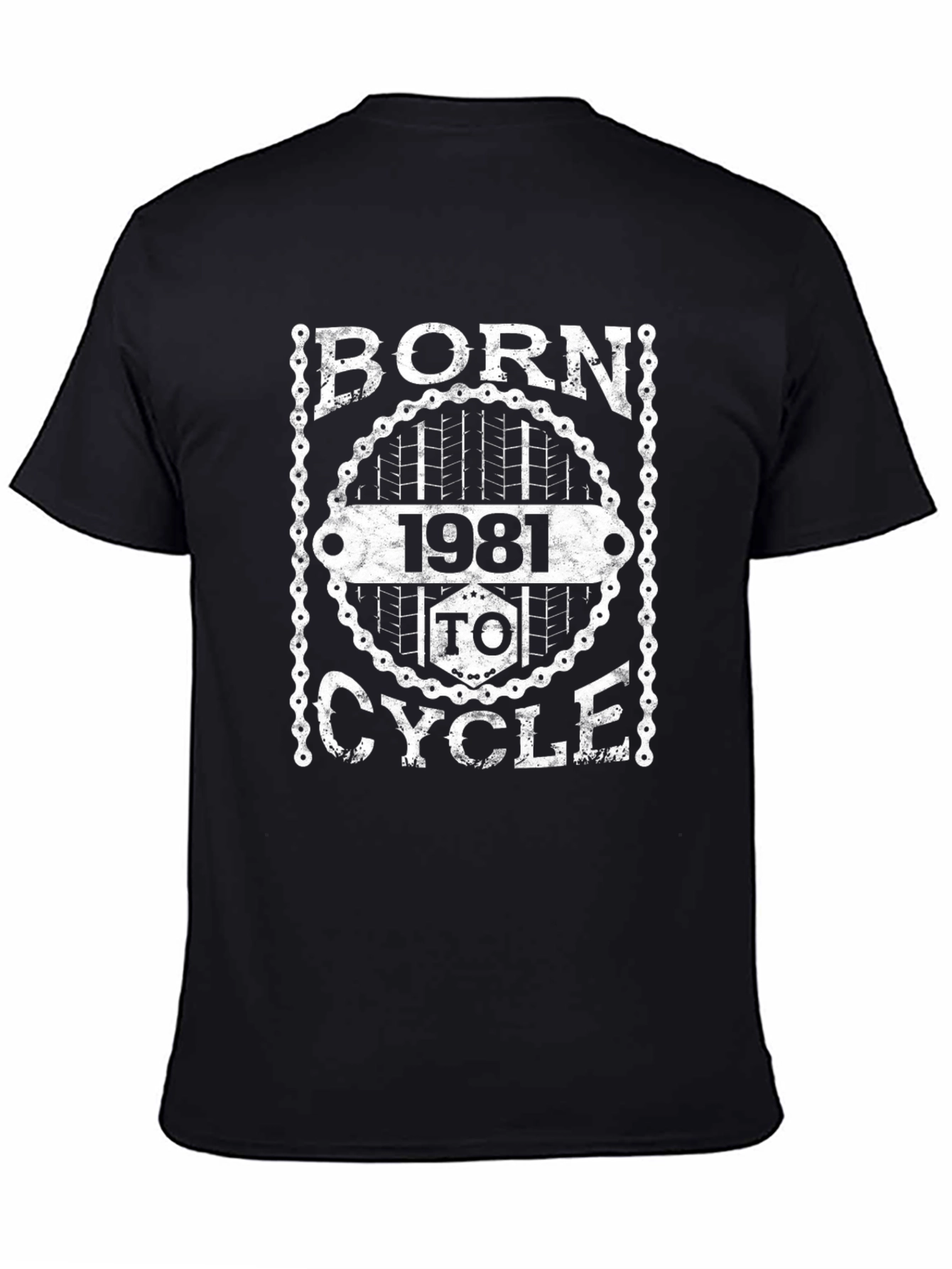 Born 1981 to Cycle Black Graphic Tee