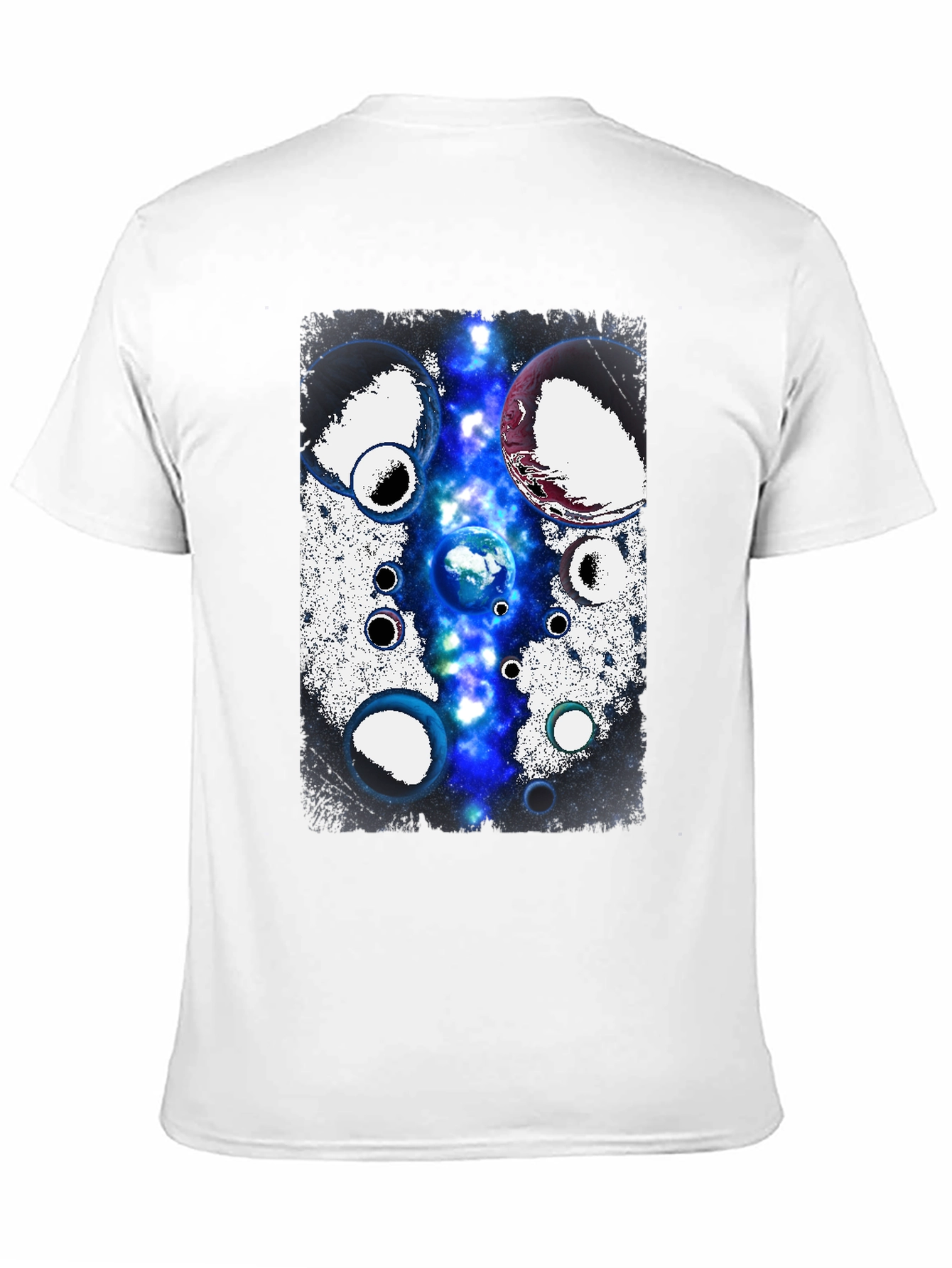 Cosmic Planets Black T-Shirt