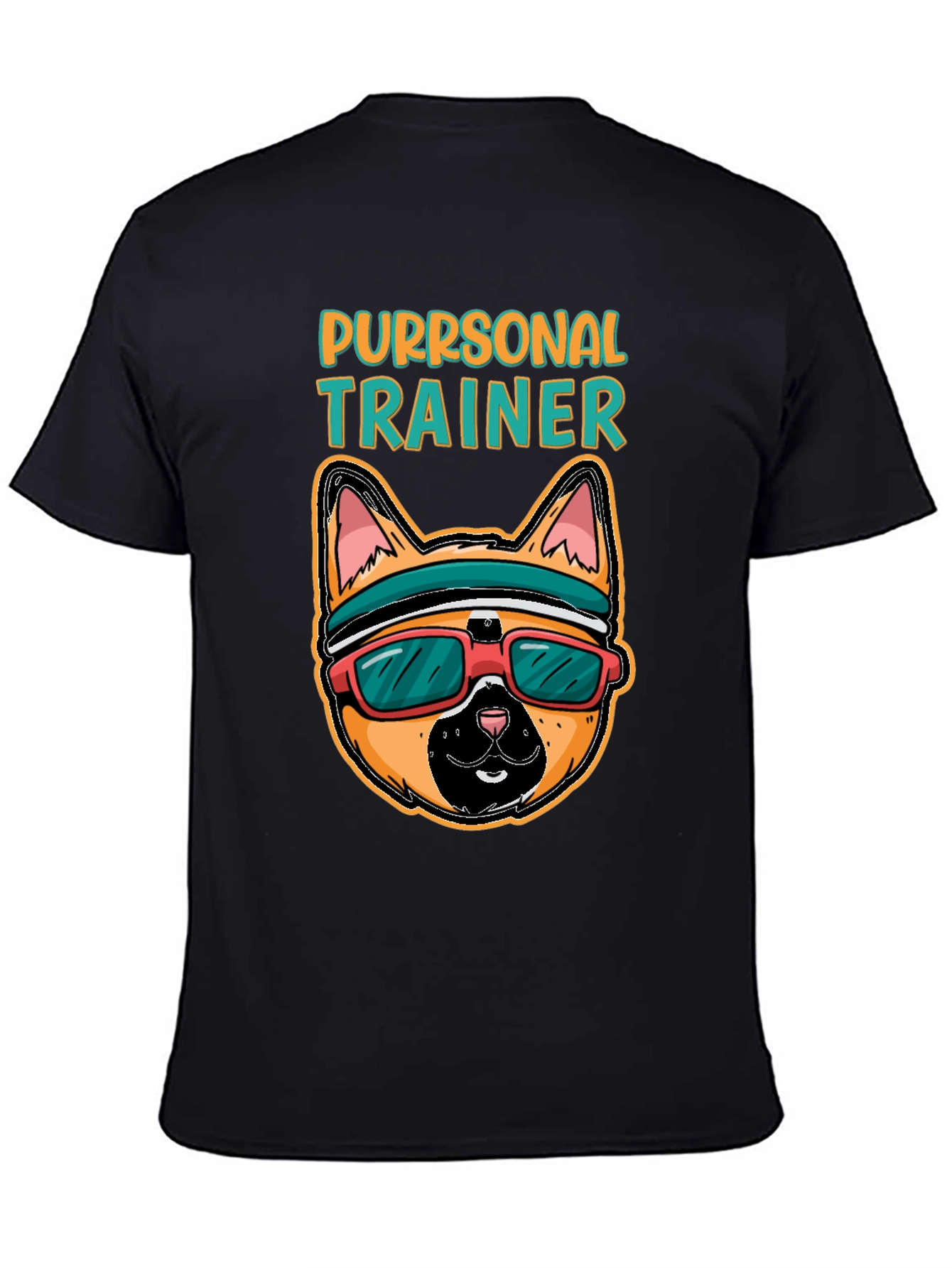 Purrsonal Trainer Cat Graphic T-Shirt