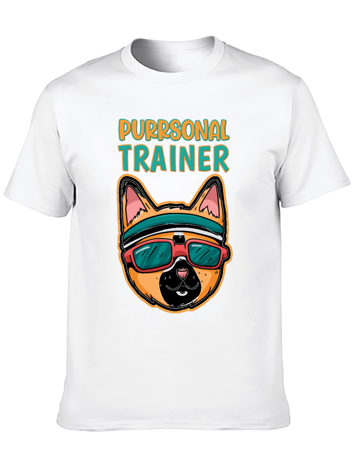 Purrsonal Trainer Cat Graphic T-Shirt