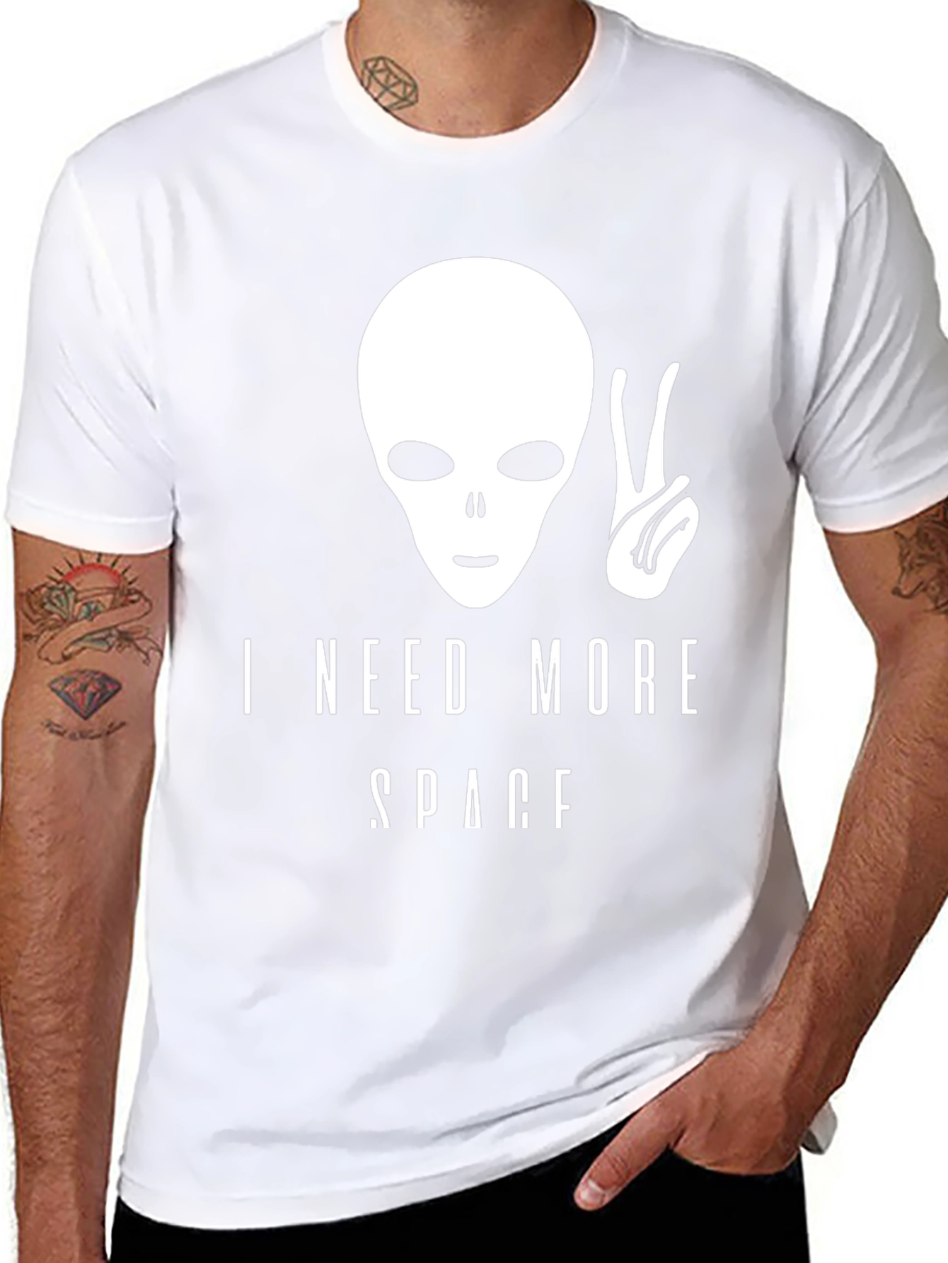 I Need More Space Alien Graphic Tee