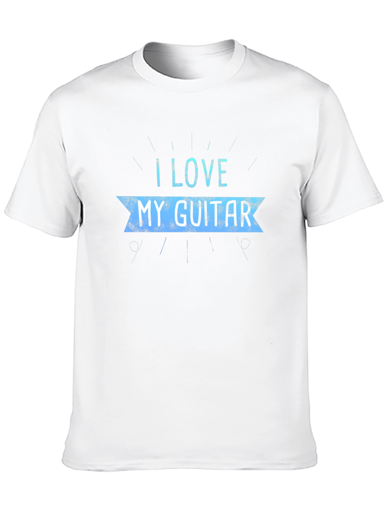 I Love My Guitar Graphic Tee - Black